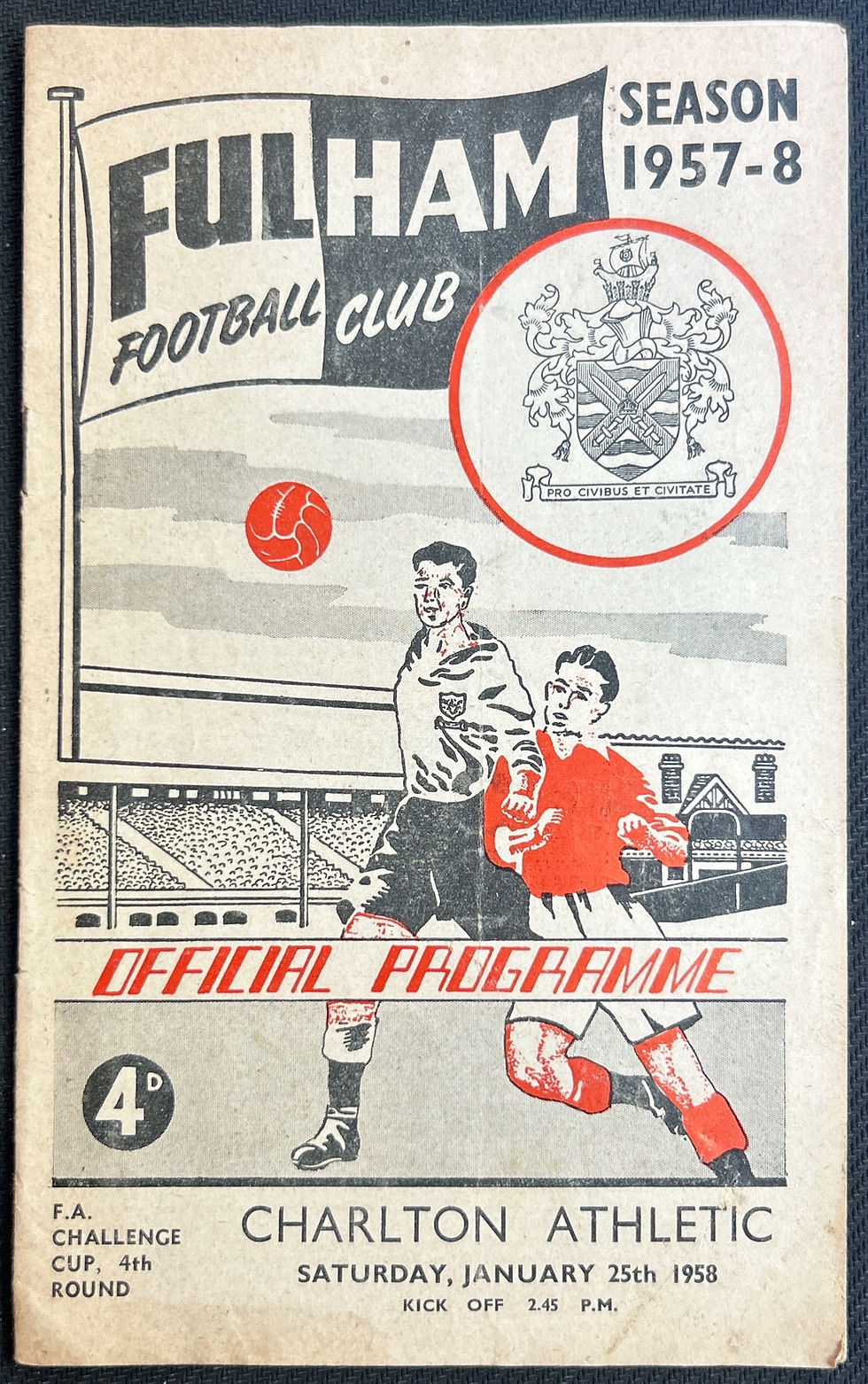 1958 Jan 25 Fulham V Charlton