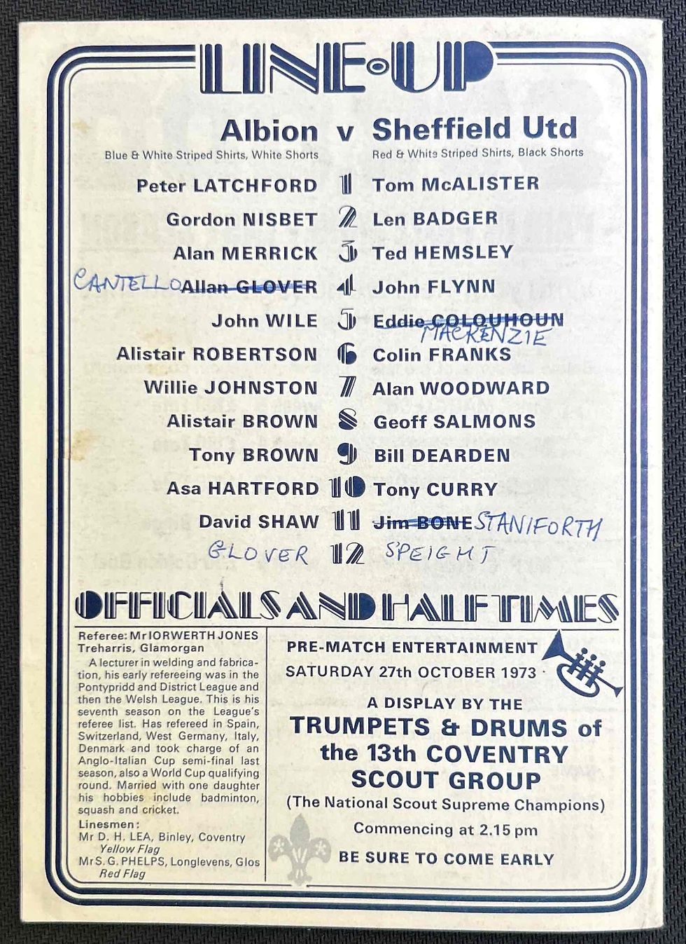 Thumbnail: West Brom Football Programme