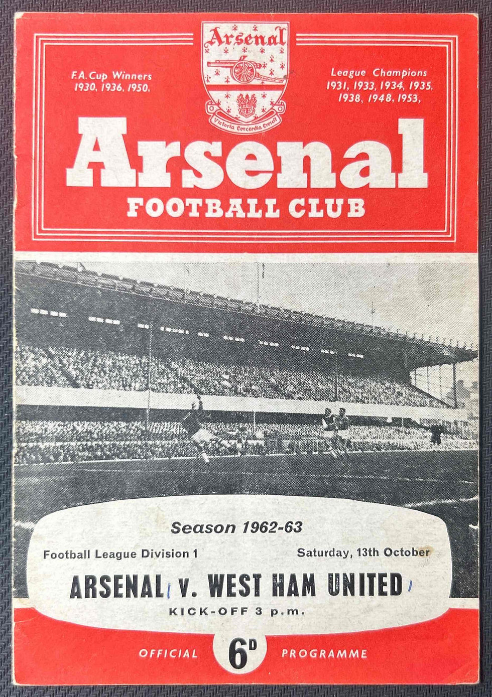 Thumbnail: 1962 Oct 13 Arsenal V West Ham