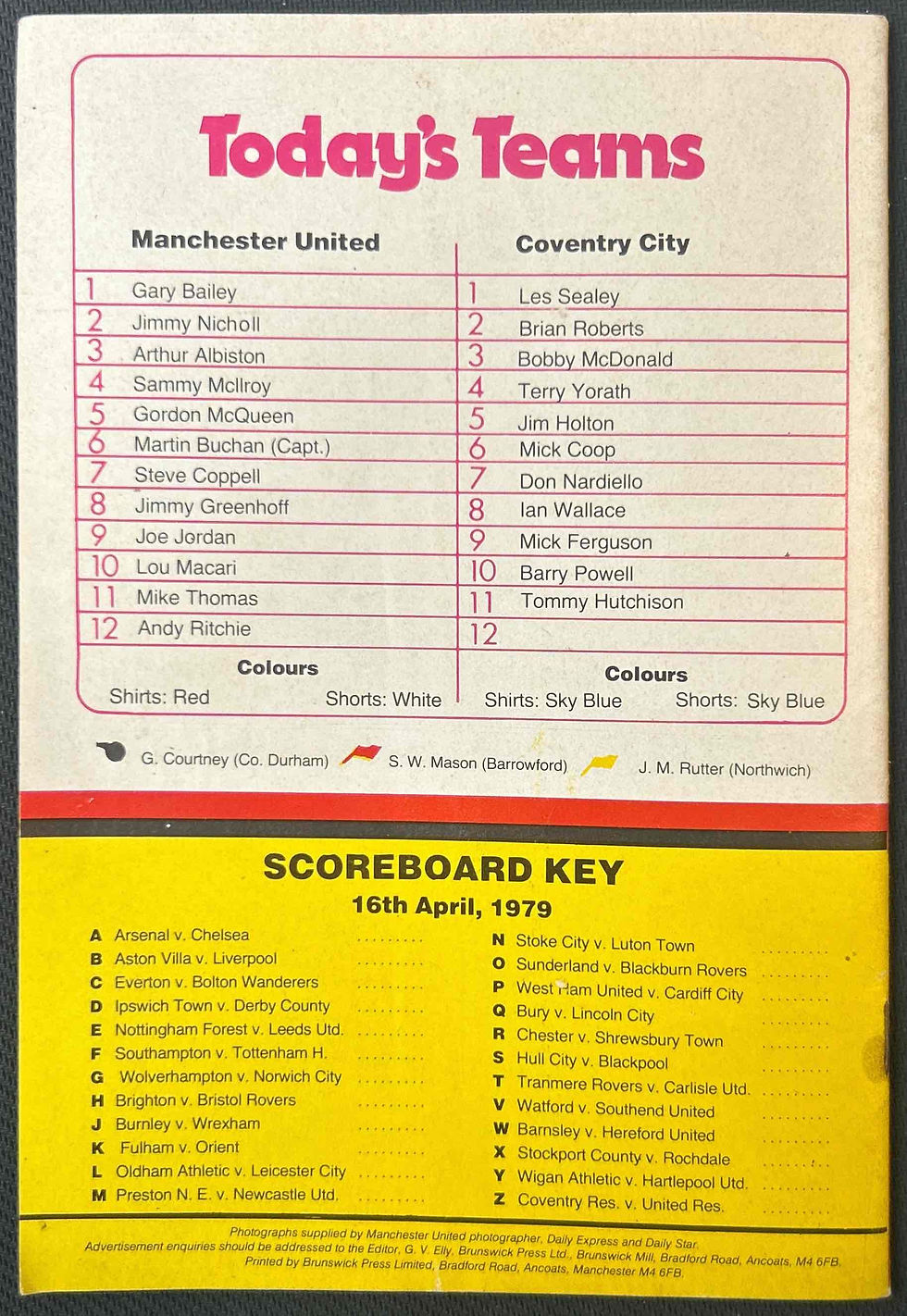 Thumbnail: Programme Vault Man United Football Programmes