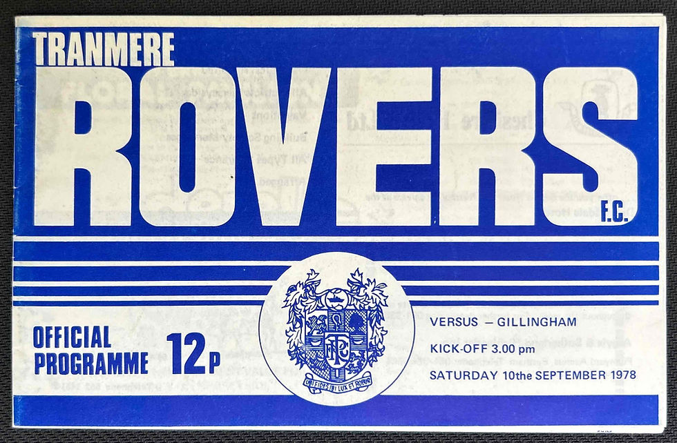 Tranmere Football Programme