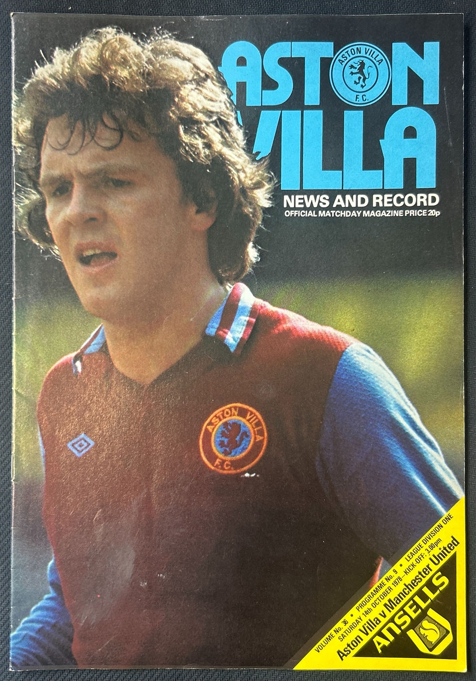 1978 Oct 14 Aston Villa V Man United