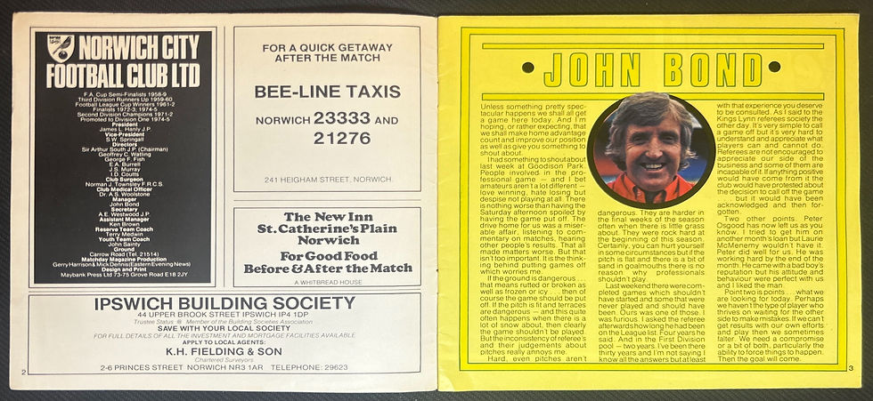 1976 Dec 11 Norwich V Stoke