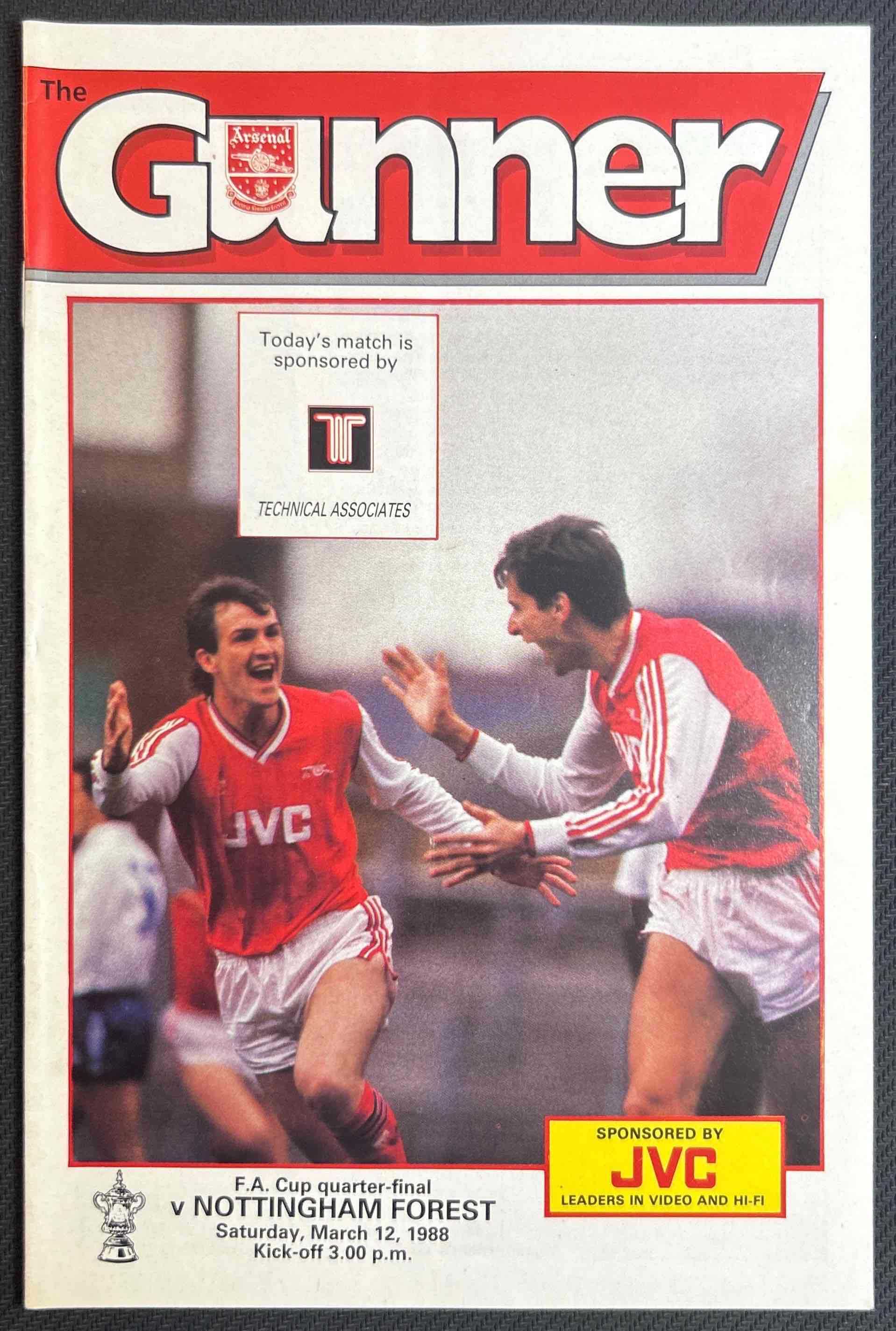 1988 Mar 12 Arsenal V Nottingham Forest