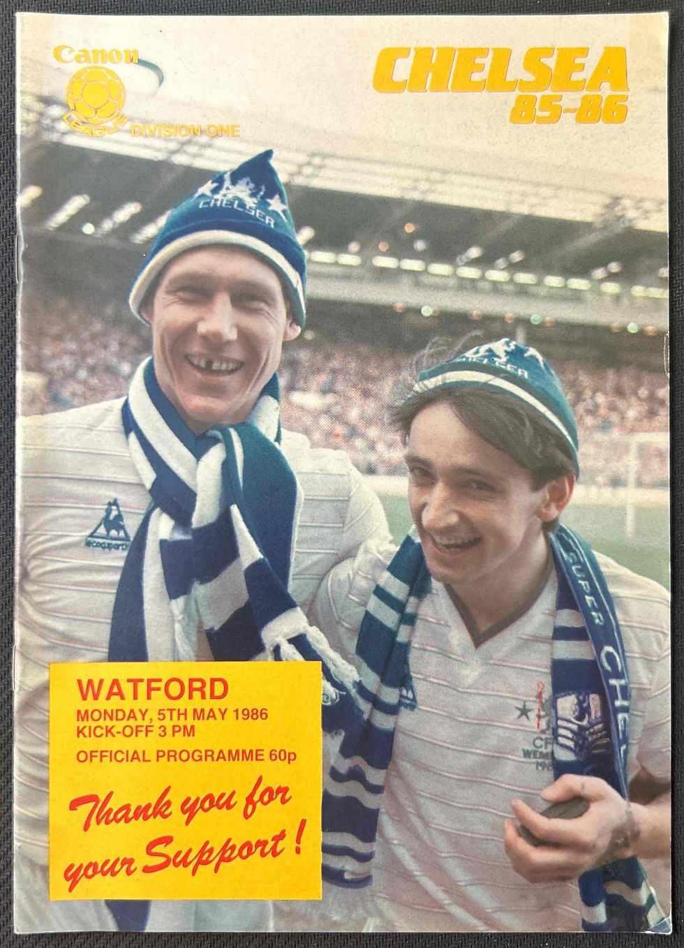 1986 May 5 Chelsea V Watford
