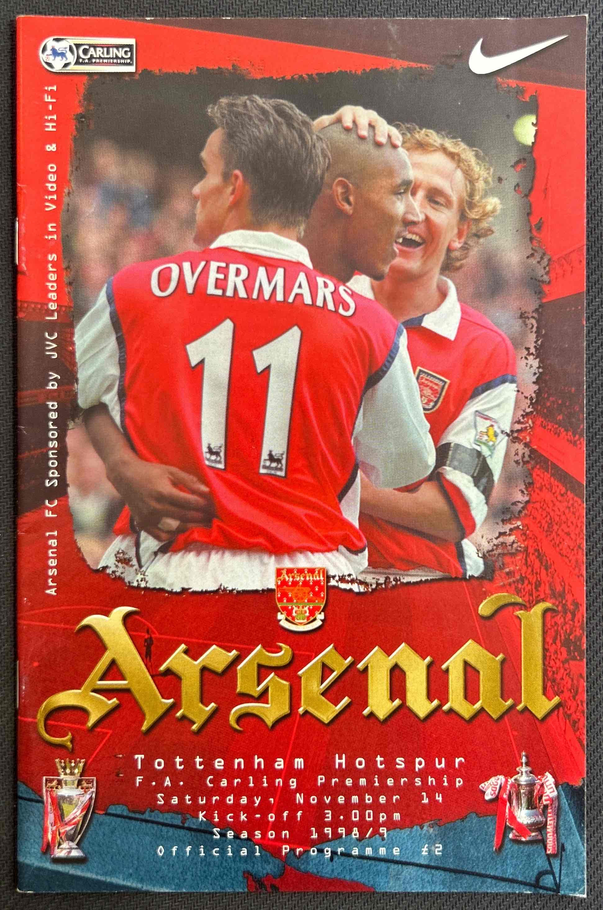1998 Nov 14 Arsenal V Tottenham