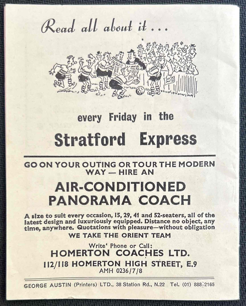 Thumbnail: Leyton Orient Football Programmes
