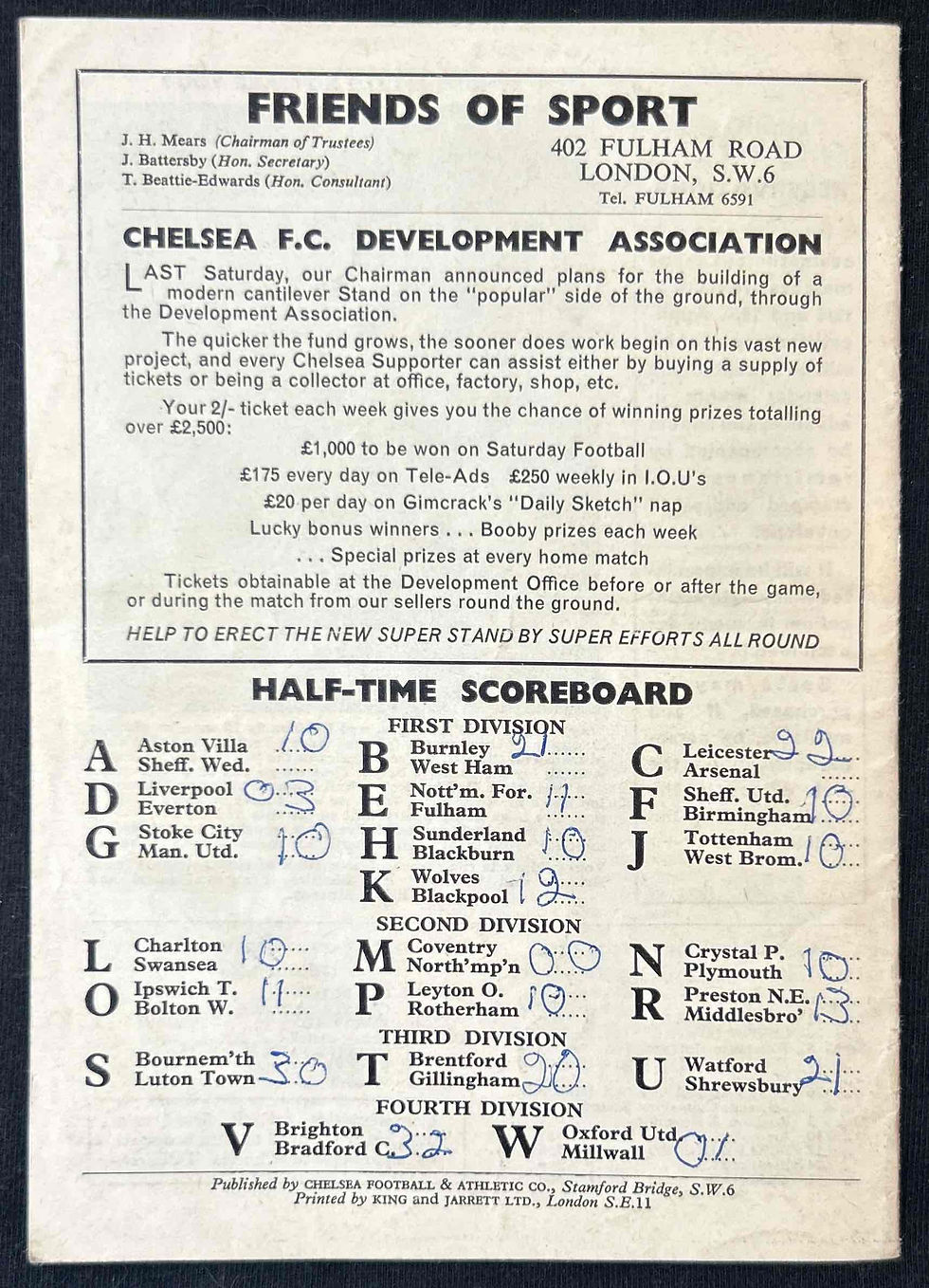 Thumbnail: Chelsea Football Programme