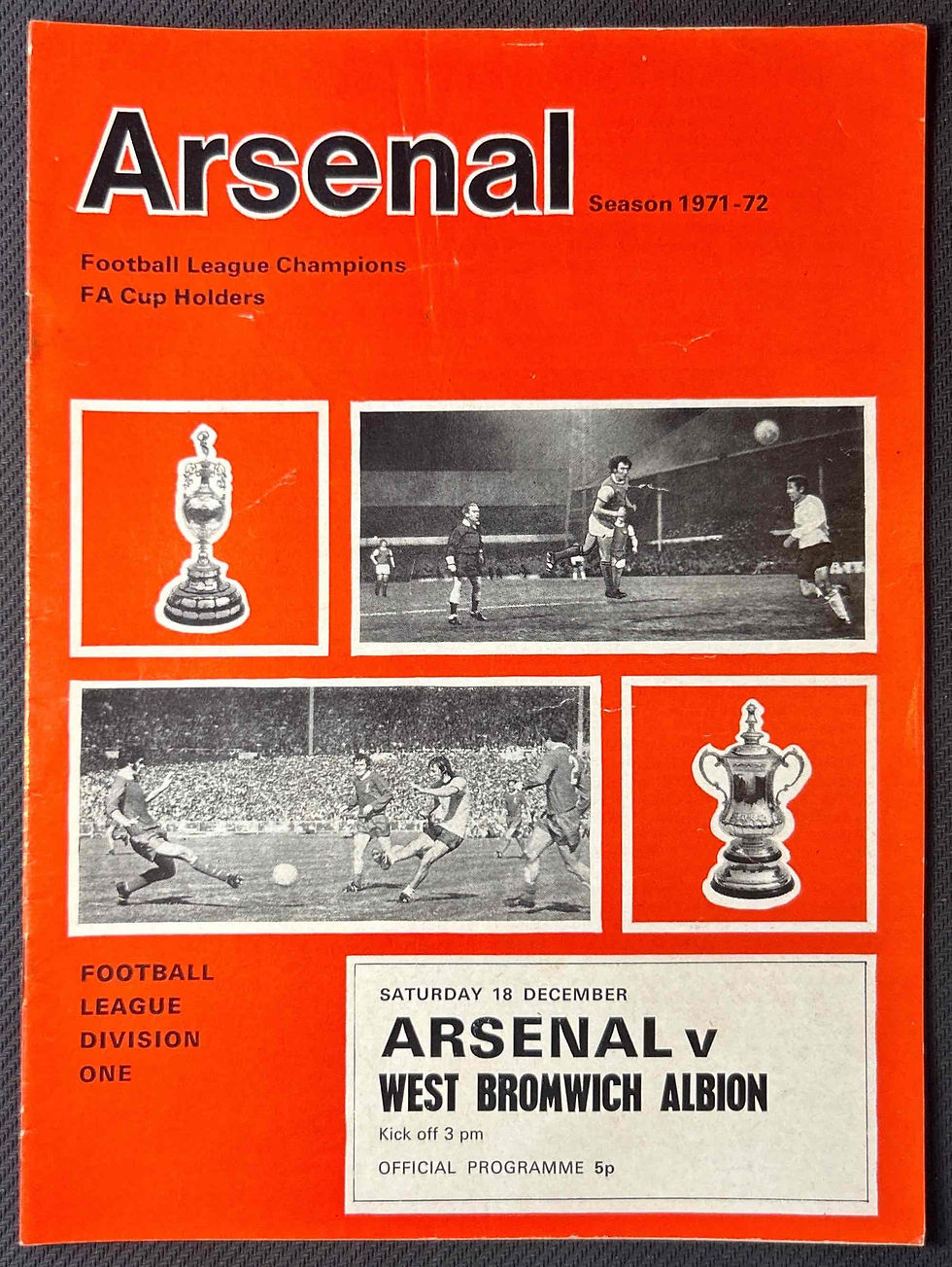 Arsenal V West Brom