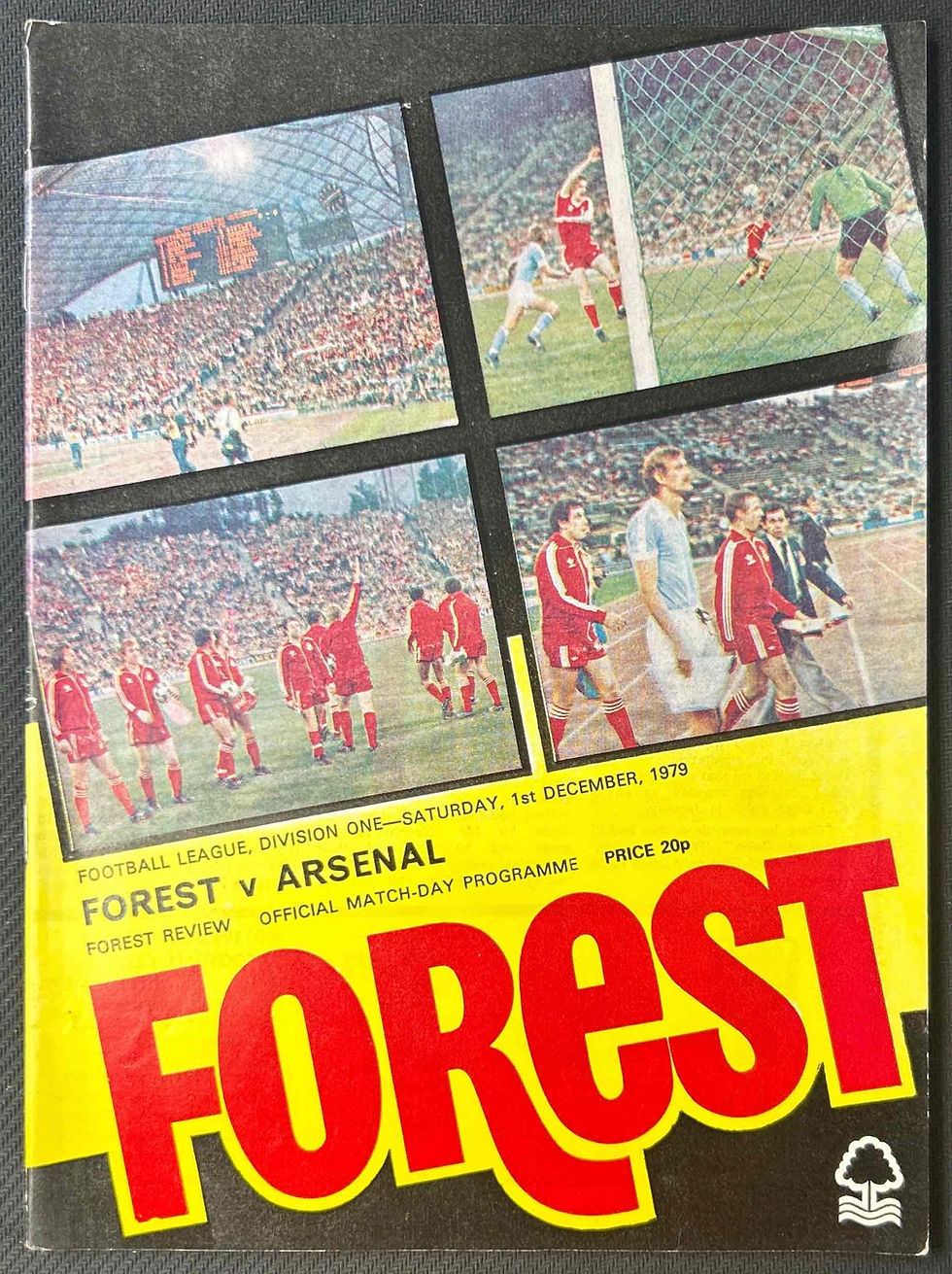 1979 Dec 1 Nottingham Forest V Arsenal