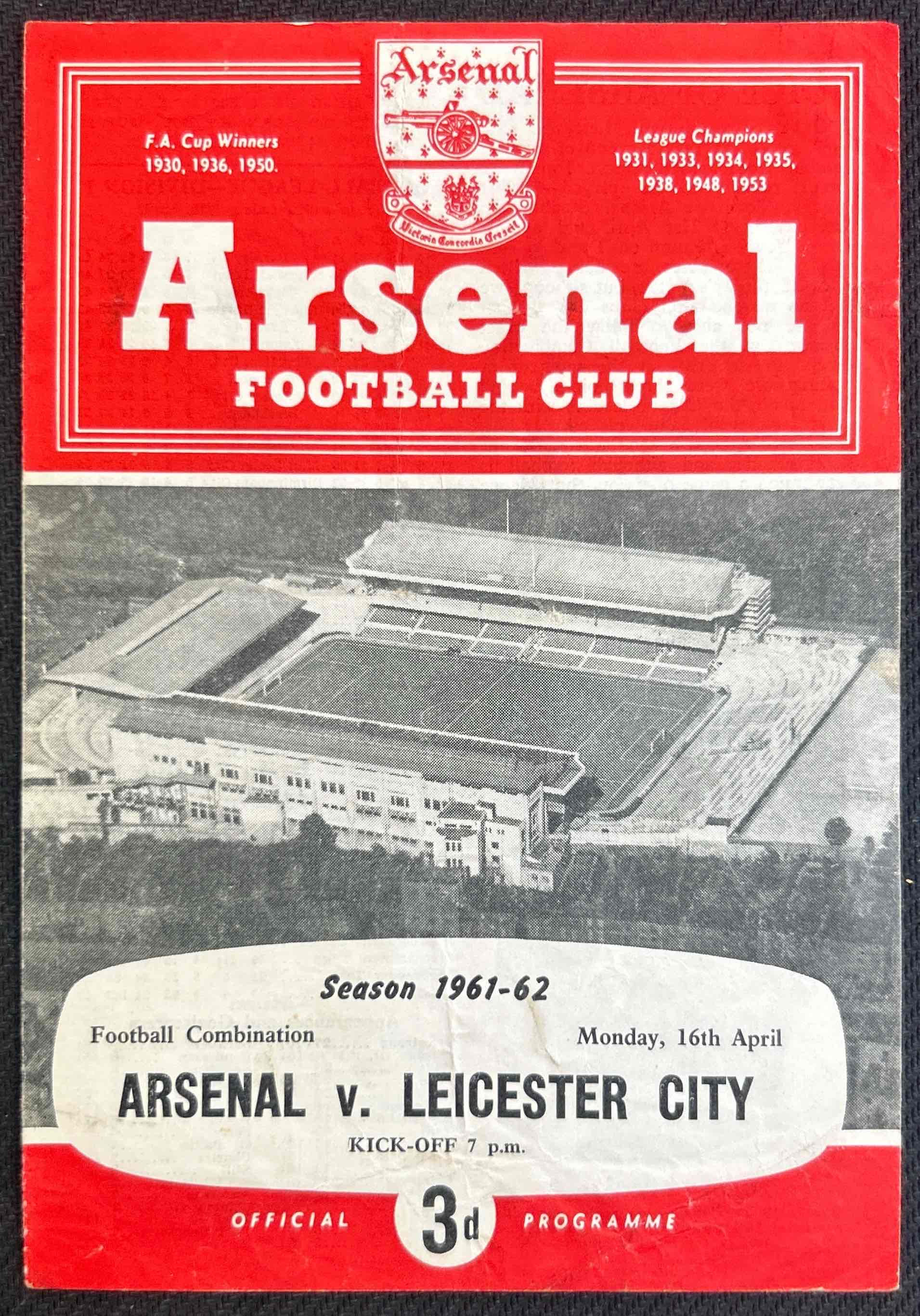1962 Apr 16 Arsenal V Leicester