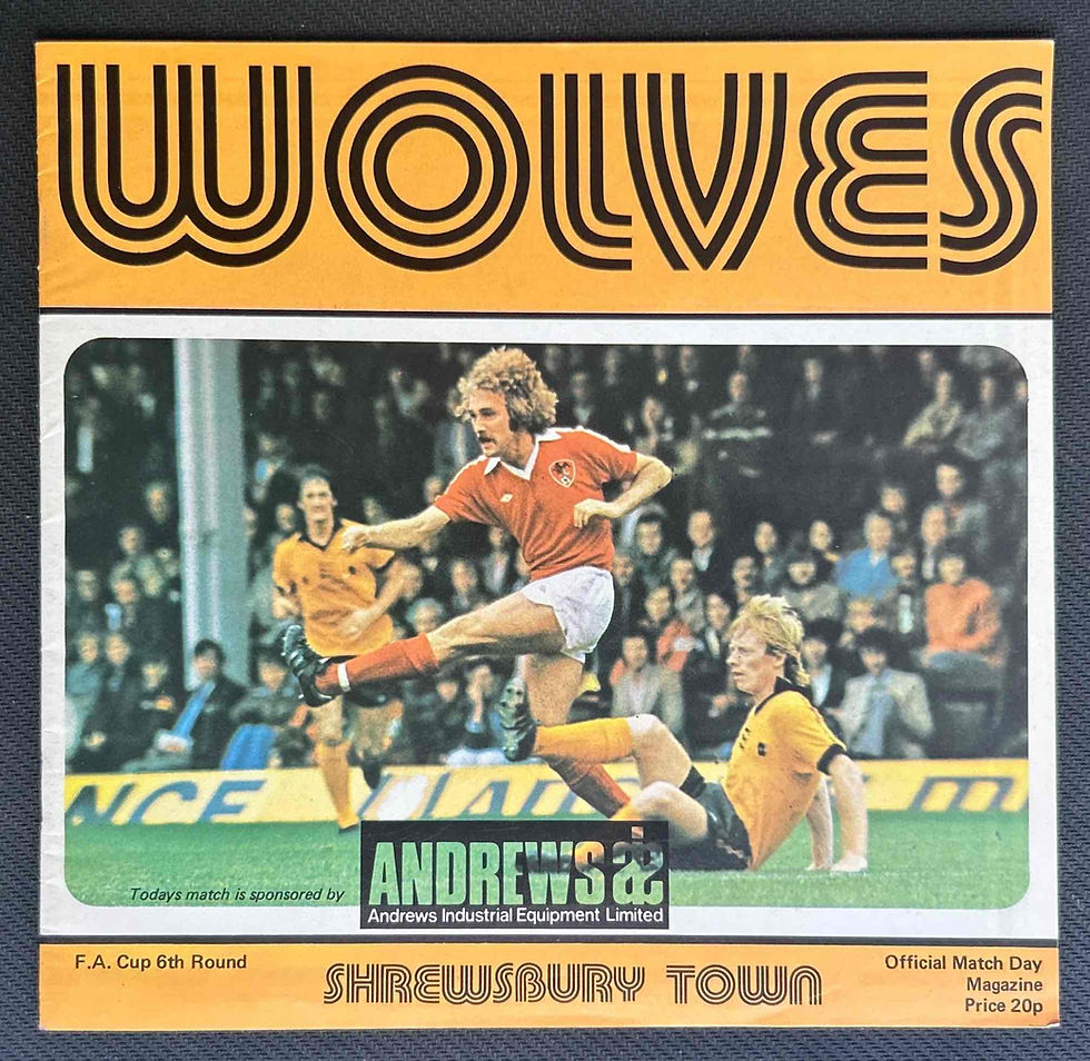 Wolves V Shrewsbury