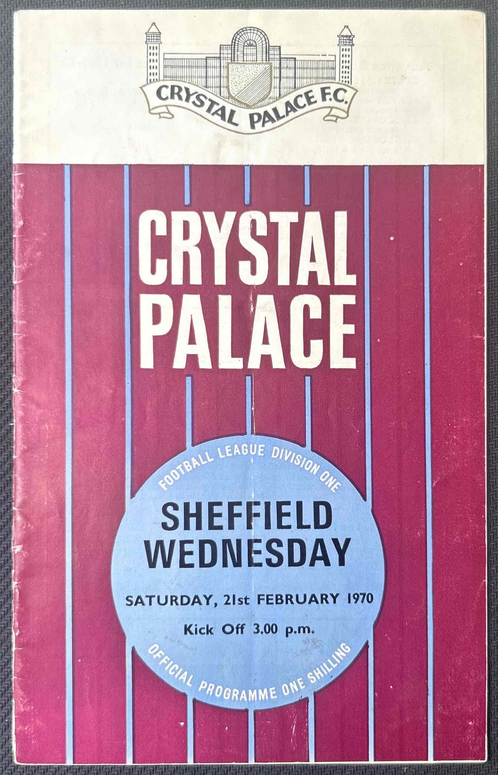 1970 Feb 21 Crystal Palace V Sheffield Wednesday