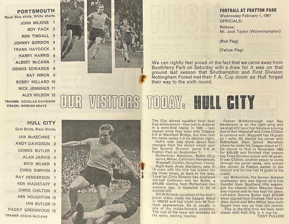 Thumbnail: 1967 Feb 1 Portsmouth V Hull