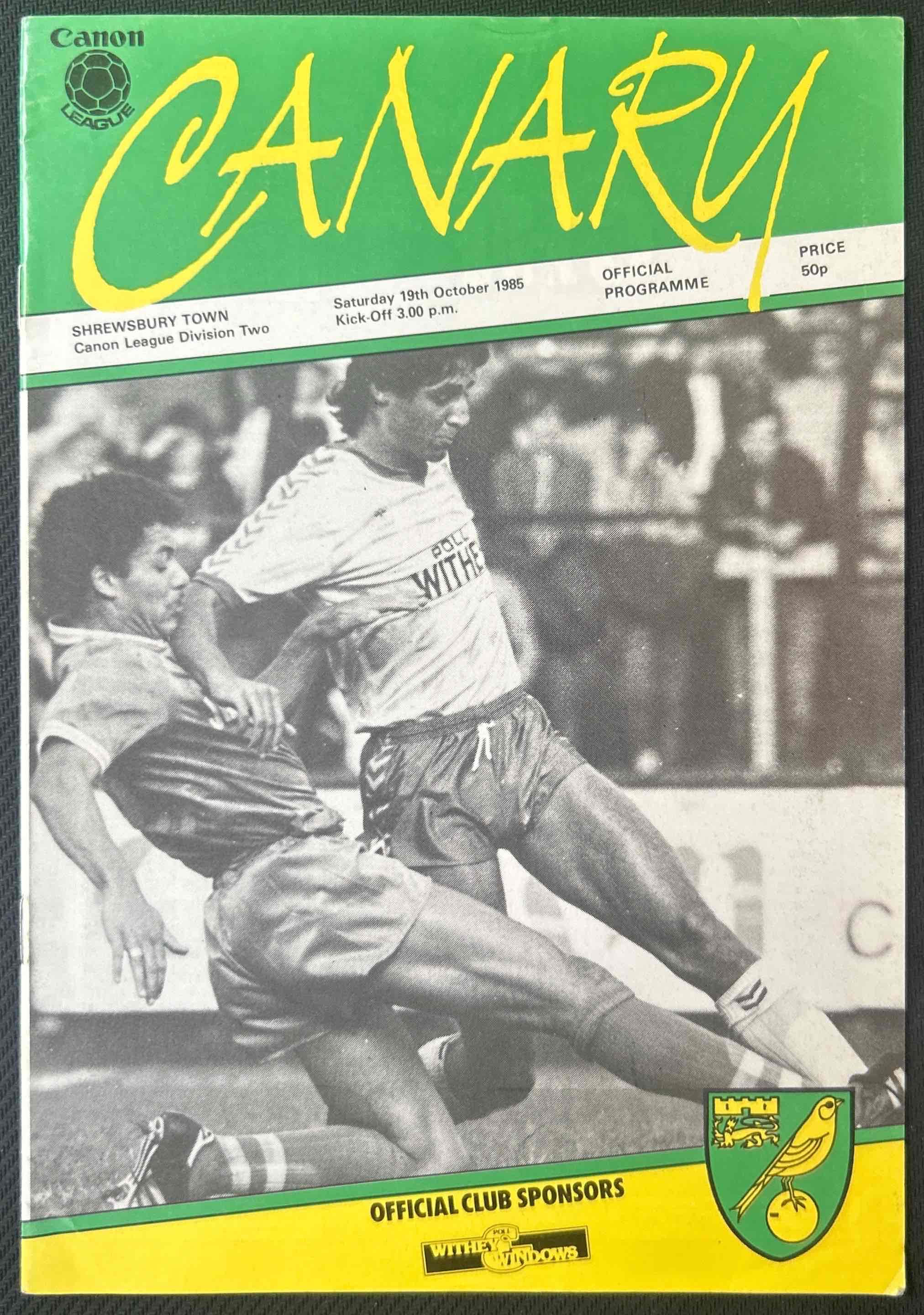 Norwich V Shrewsbury