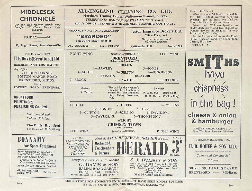 Thumbnail: Brentford Football Programmes