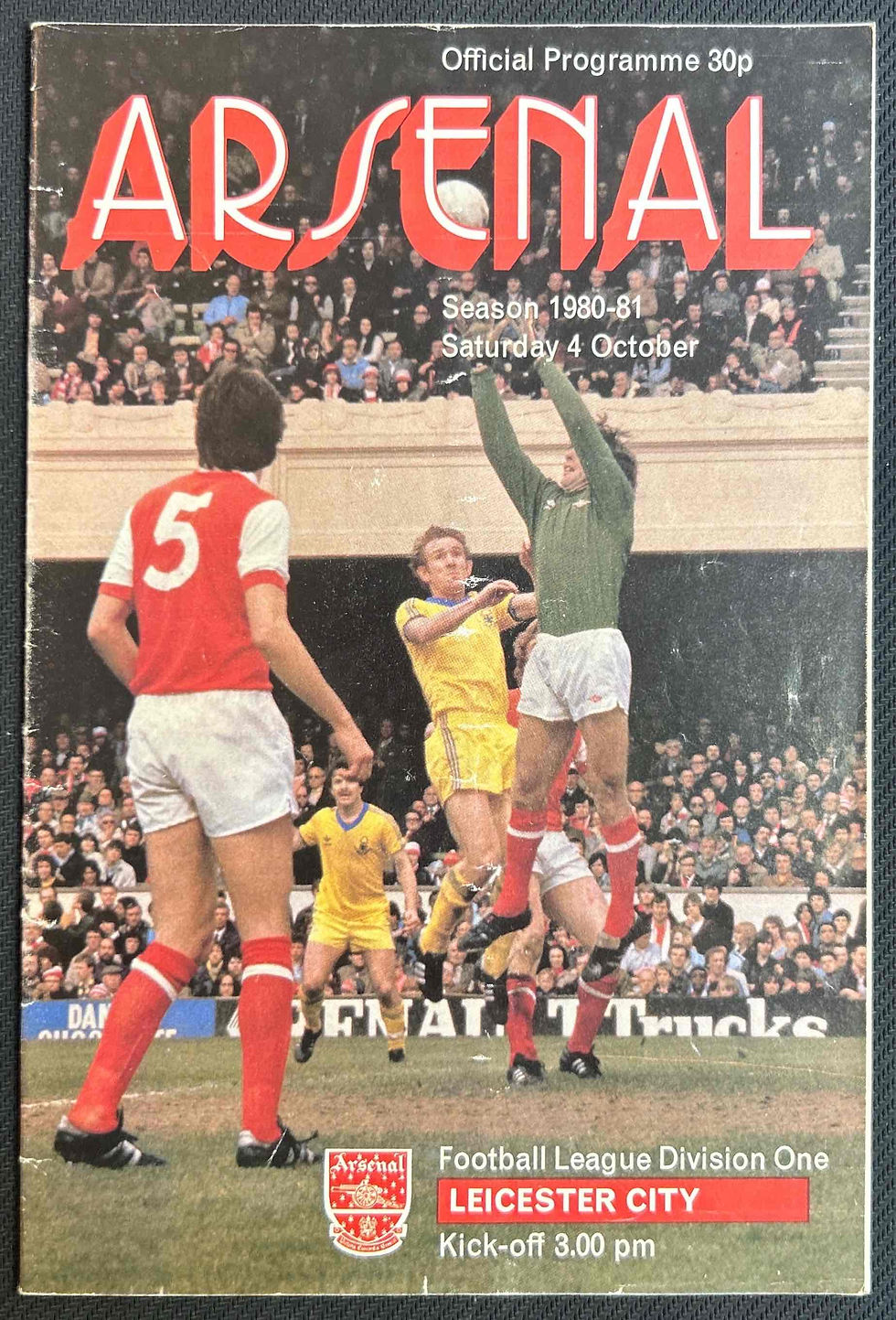 1980 Oct 4 Arsenal V Leicester