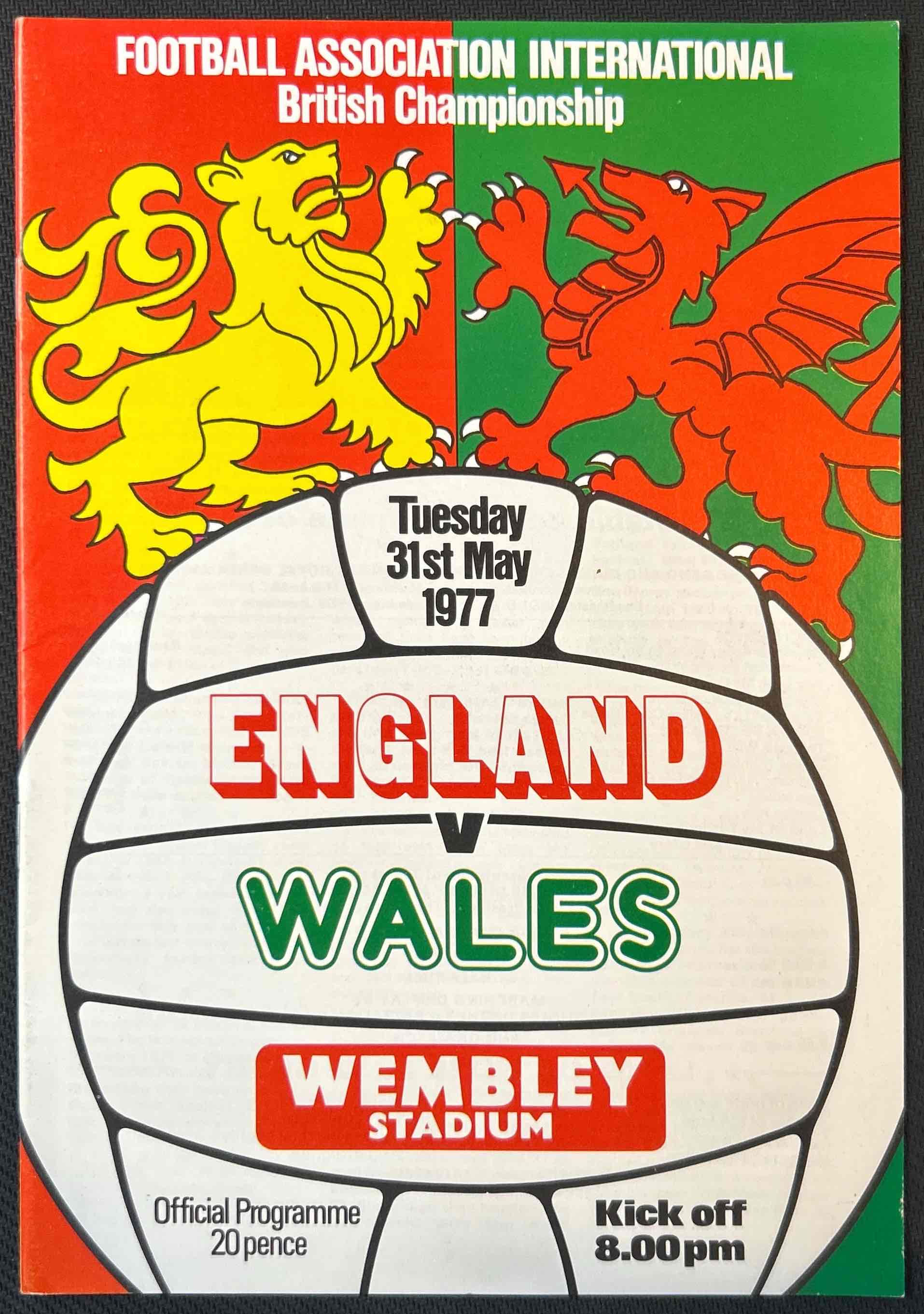 England Football Programmes