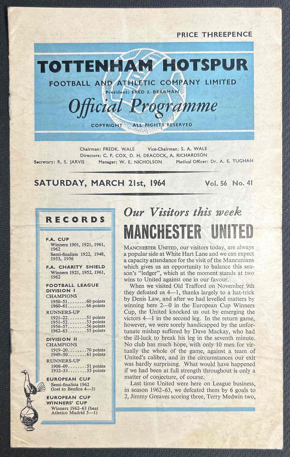 Tottenham V Man United
