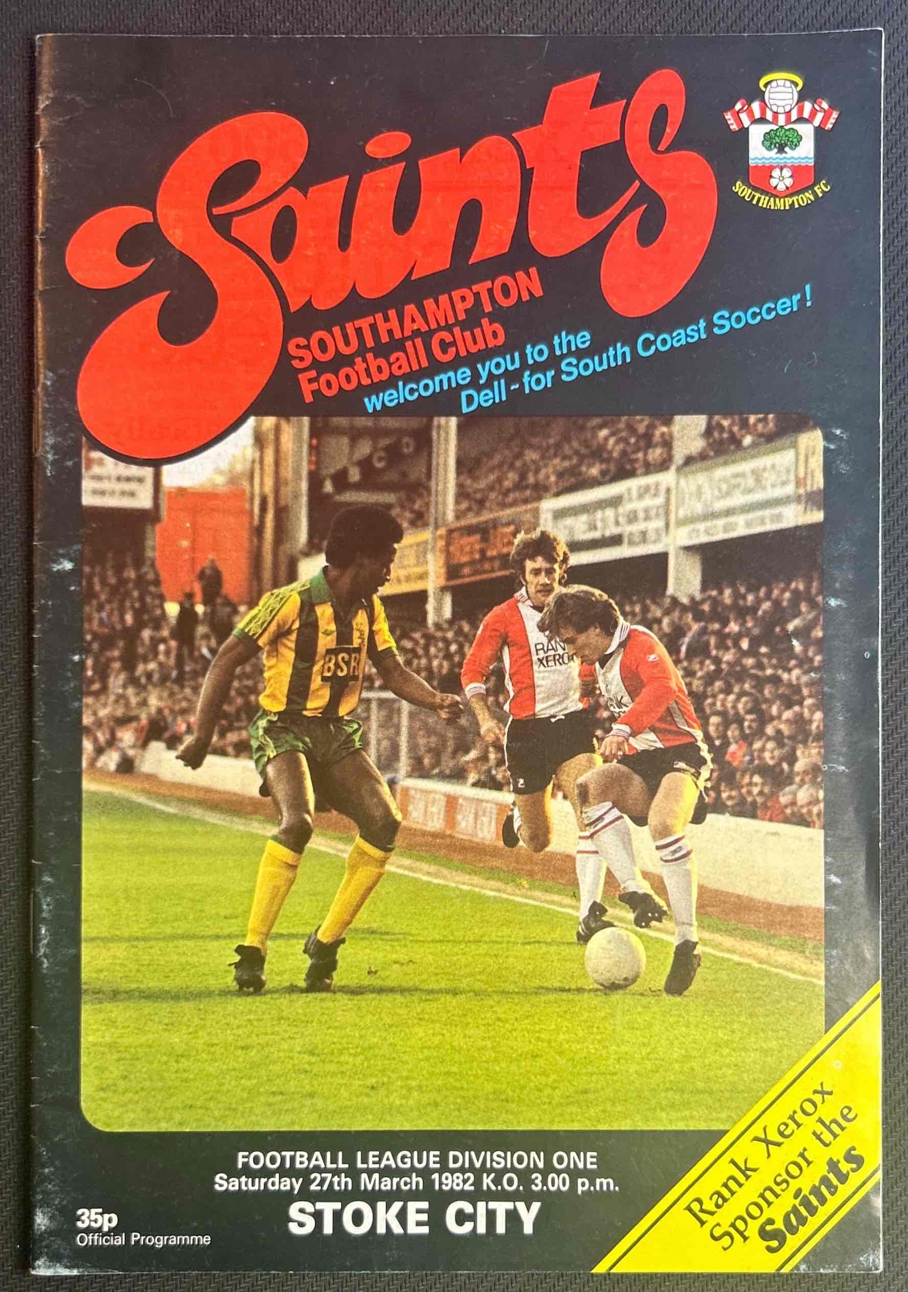 1982 Mar 27 Southampton V Stoke