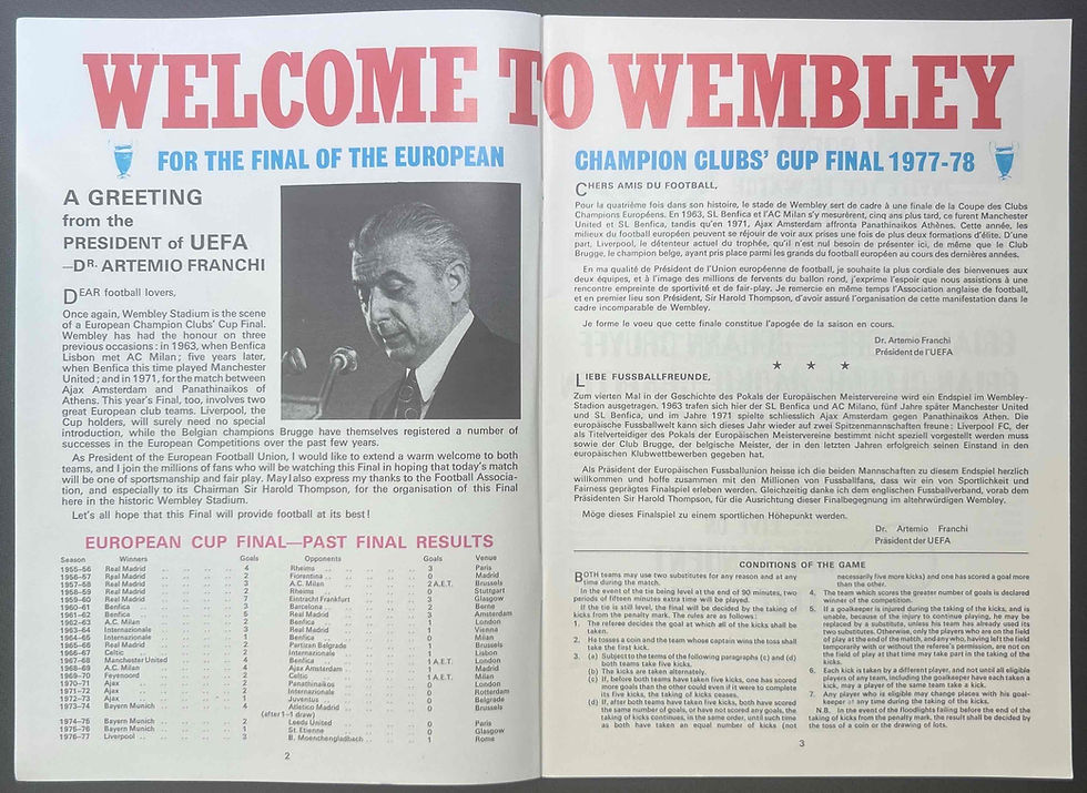 1978 May 10 Club Brugge V Liverpool