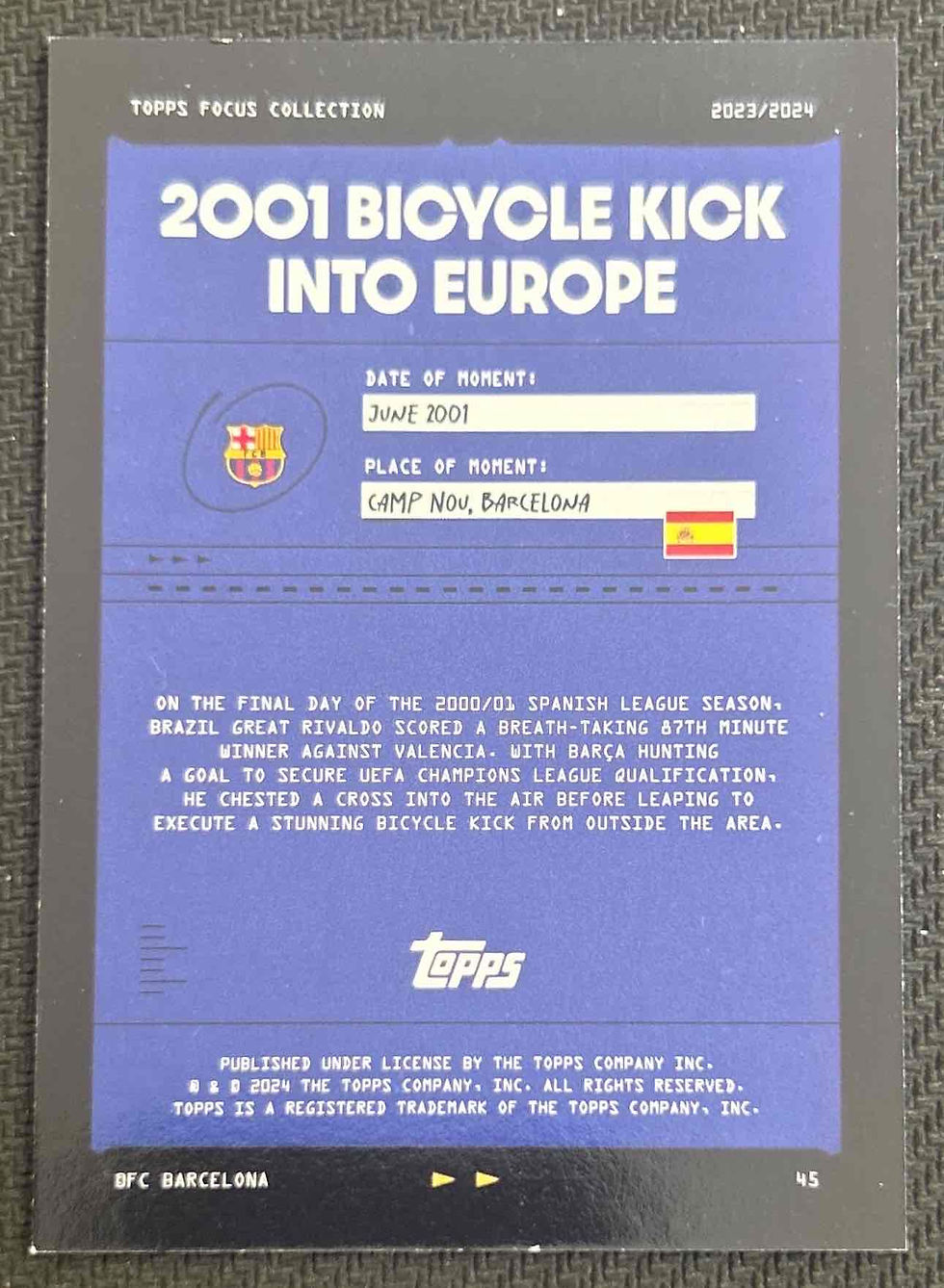 Thumbnail: 2001 Bicycle Kick - Barcelona