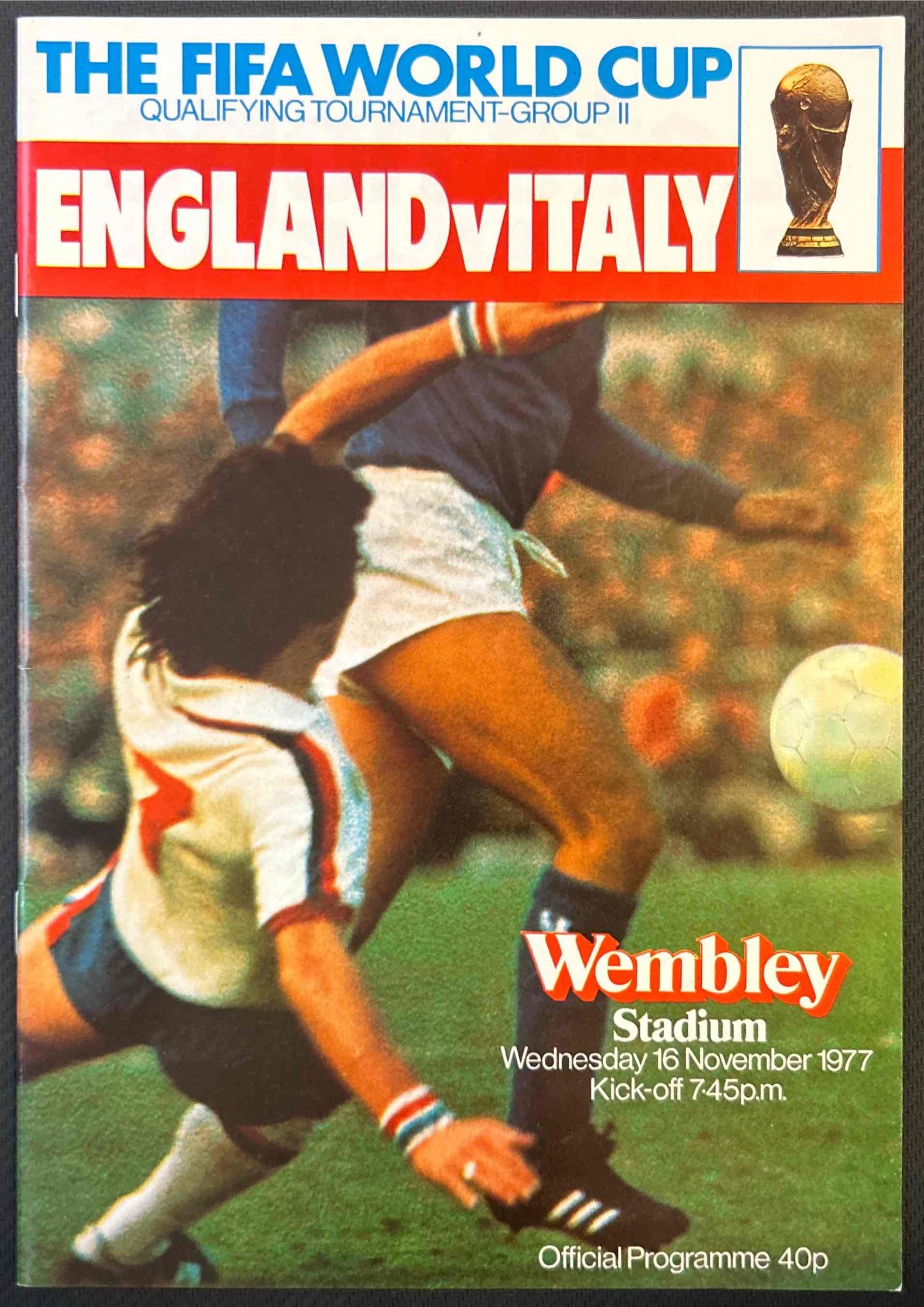 England Football Programmes