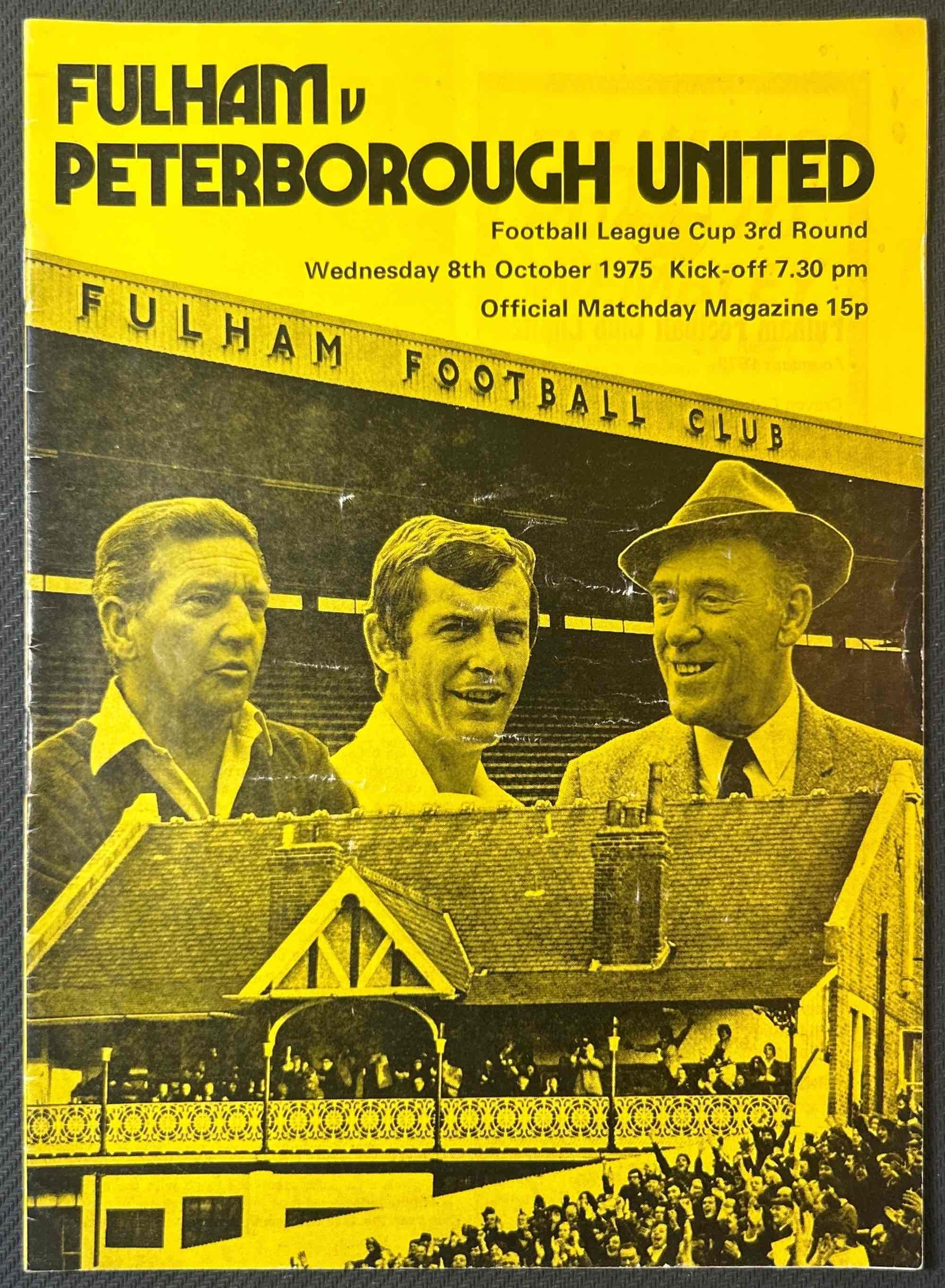1975 Oct 8 Fulham V Peterborough