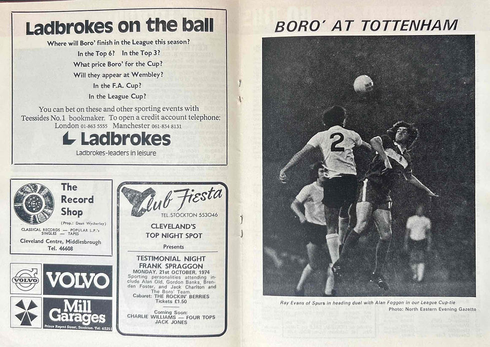 Thumbnail: Middlesbrough Football Programme