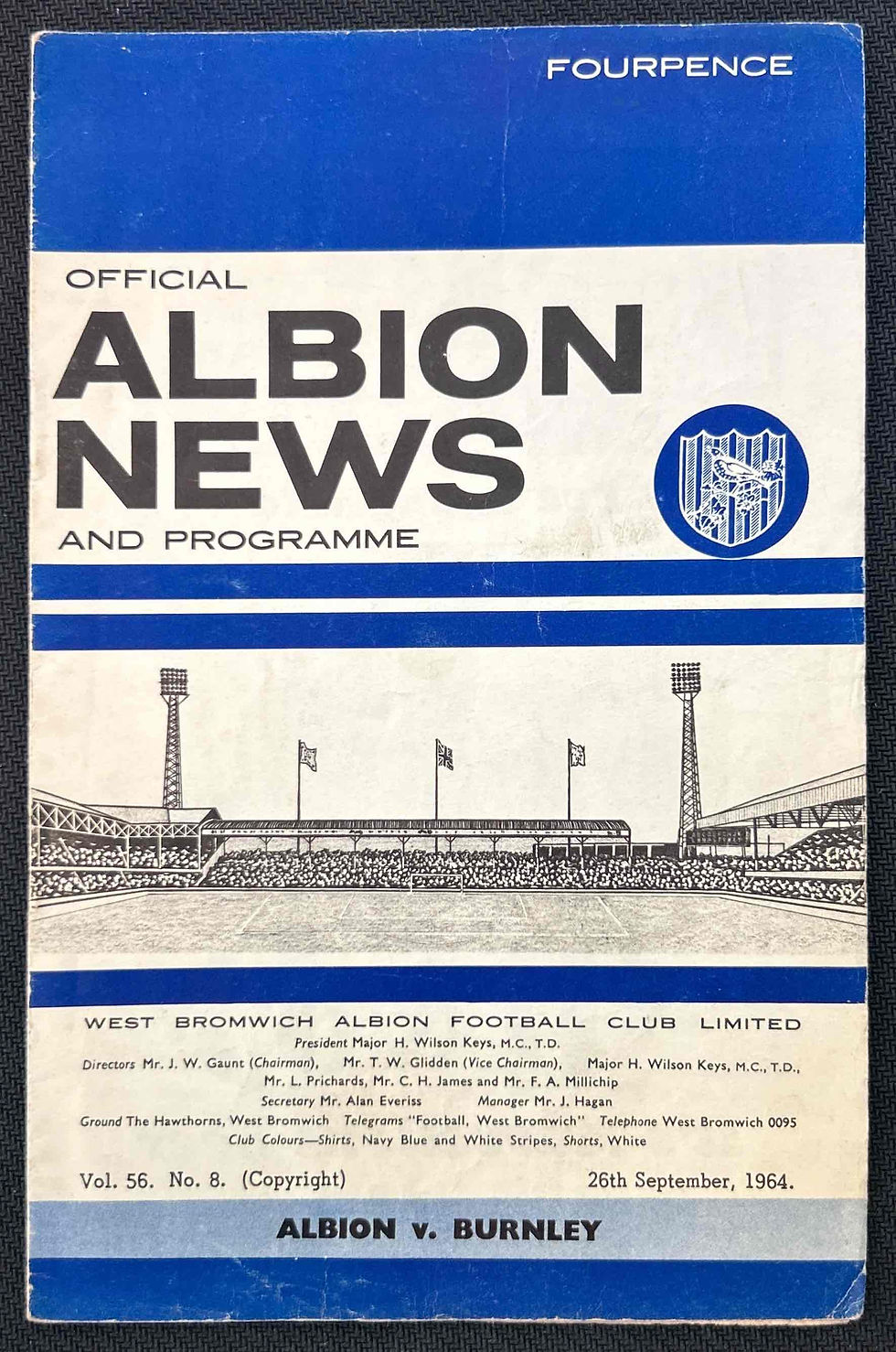1964 Sep 26 West Brom V Burnley