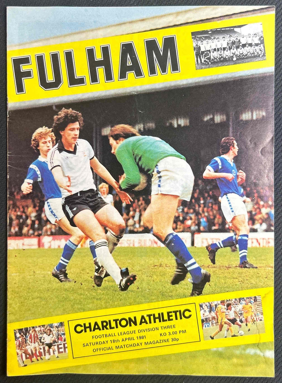 Fulham V Charlton