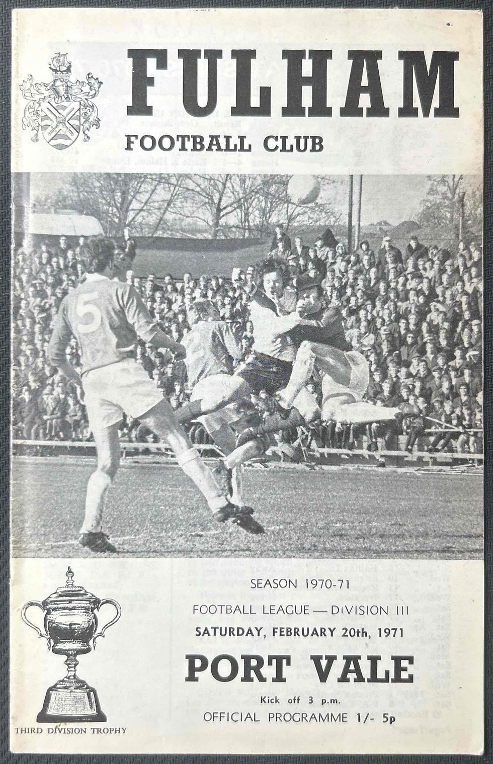 1971 Feb 20 Fulham V Port Vale