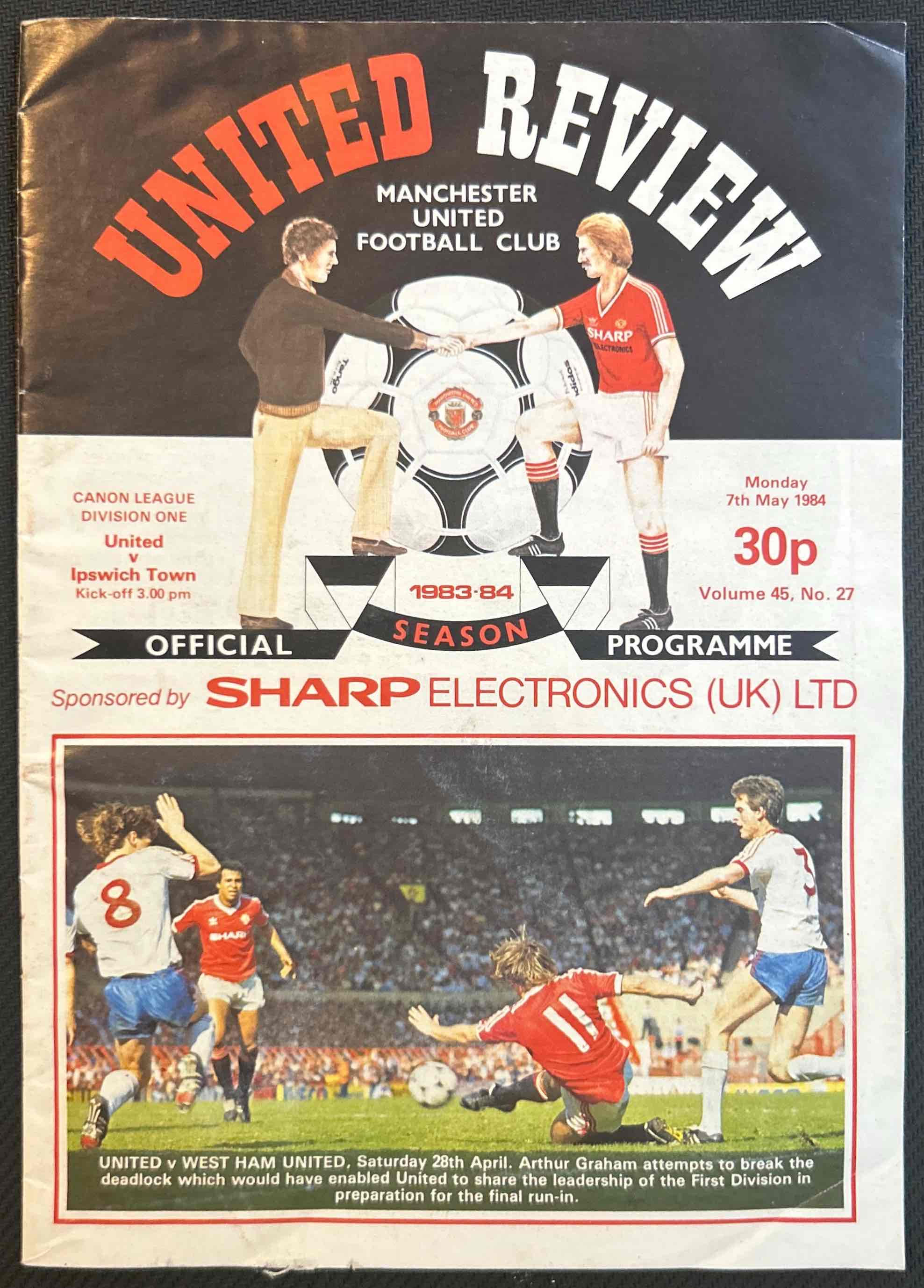 Man United Football Programmes