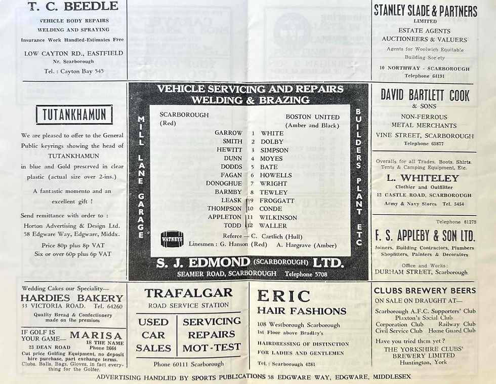 Thumbnail: Scarborough Football Programmes