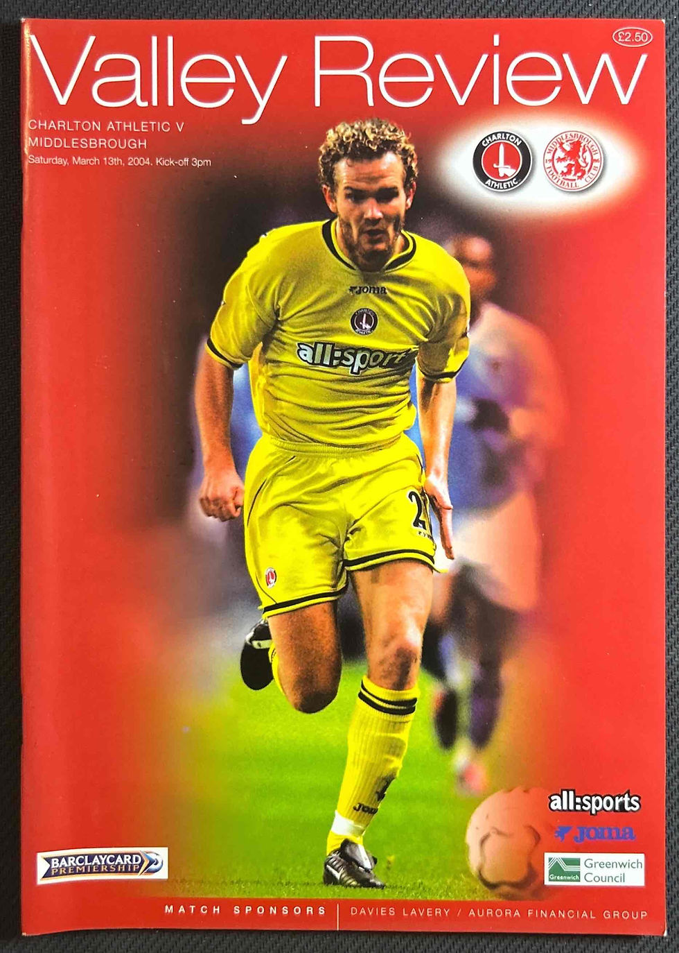 Charlton V Middlesbrough