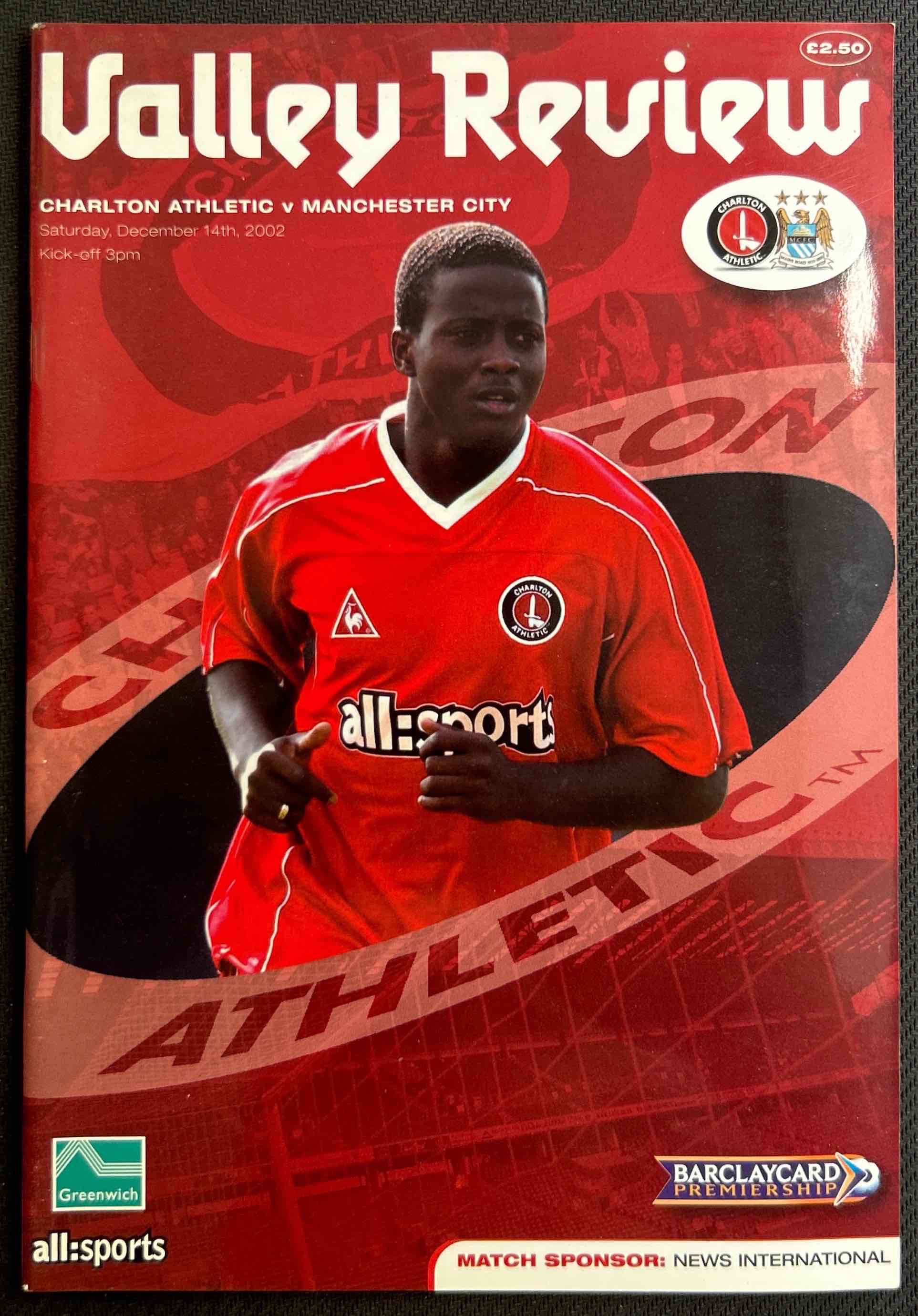 Charlton V Man City