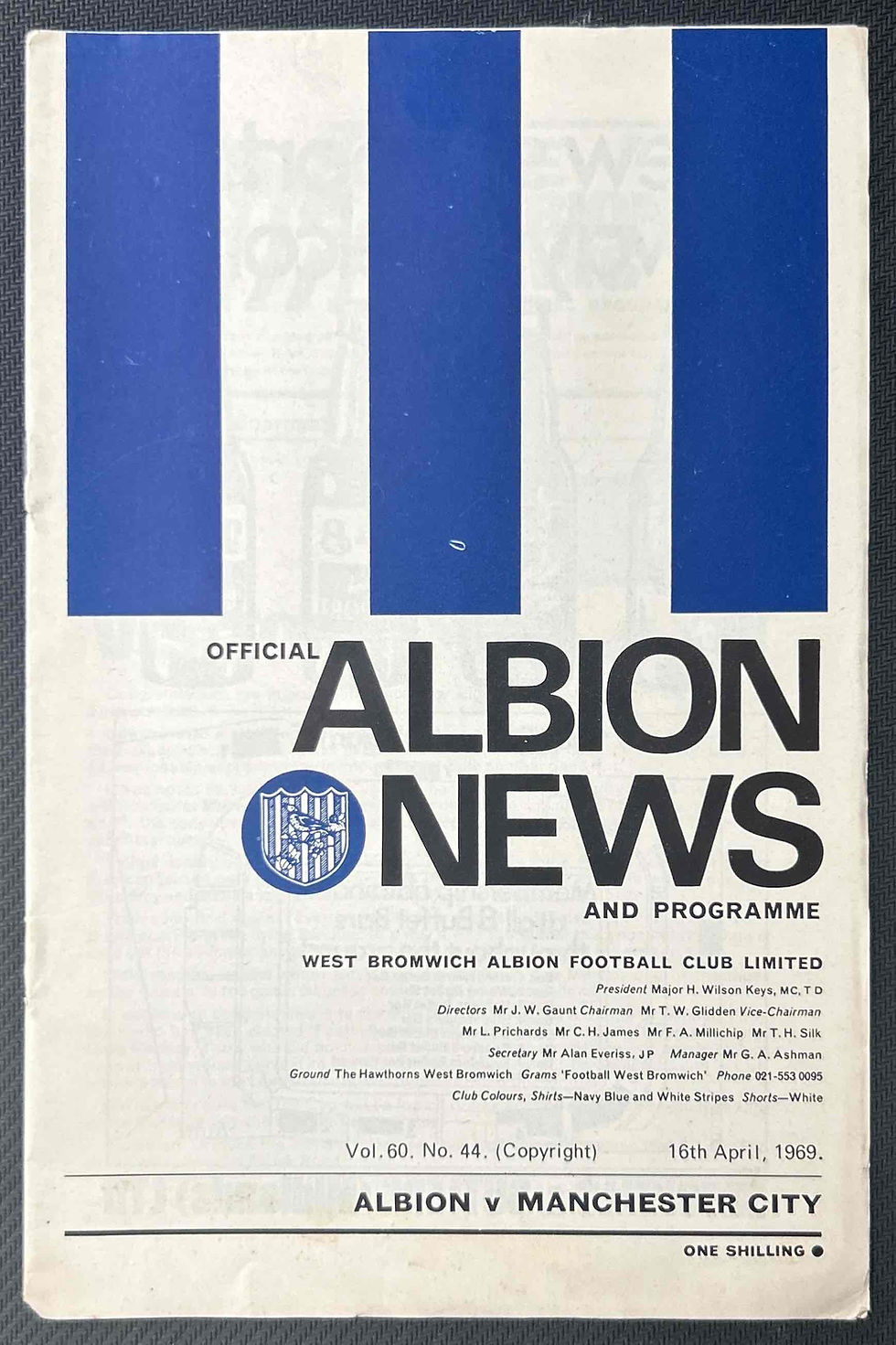 West Brom Football Programme