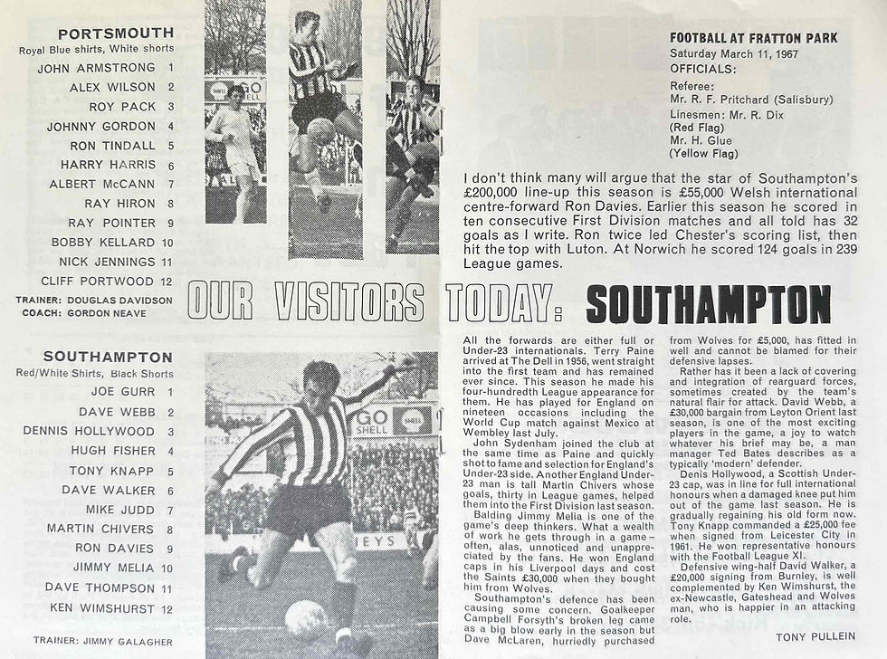 Thumbnail: Portsmouth V Southampton