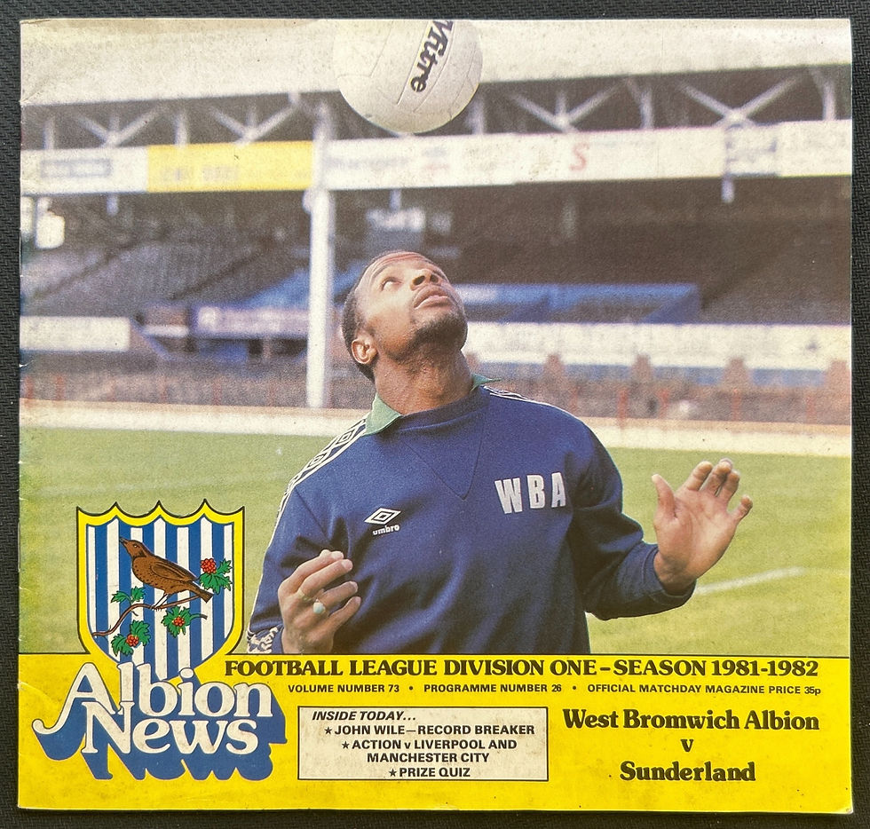 1982 Apr 24 West Brom V Sunderland