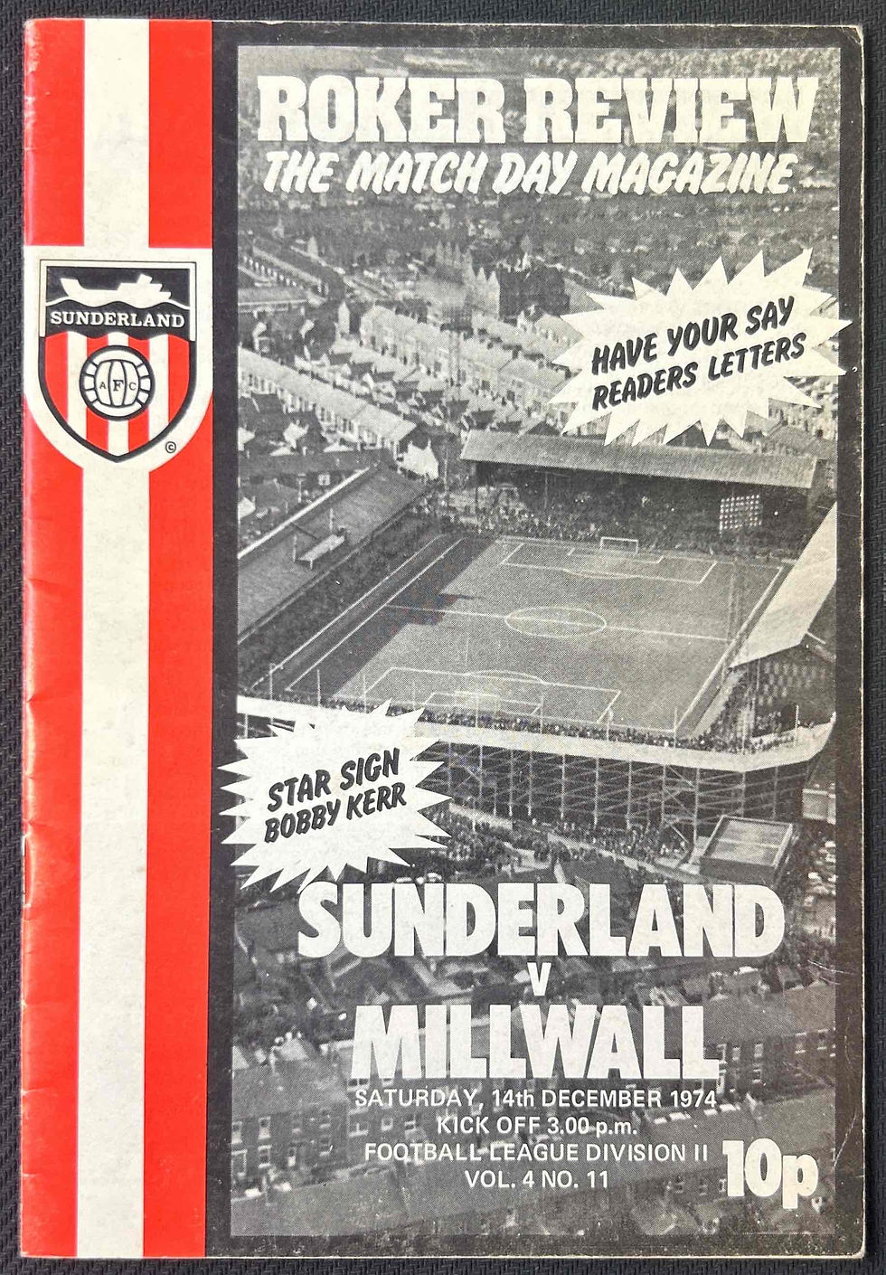 1974 Dec 14 Sunderland V Millwall