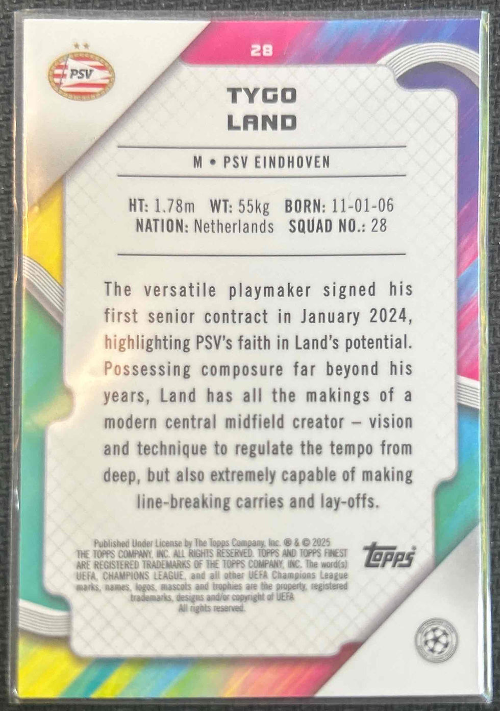 Land, Tygo - PSV