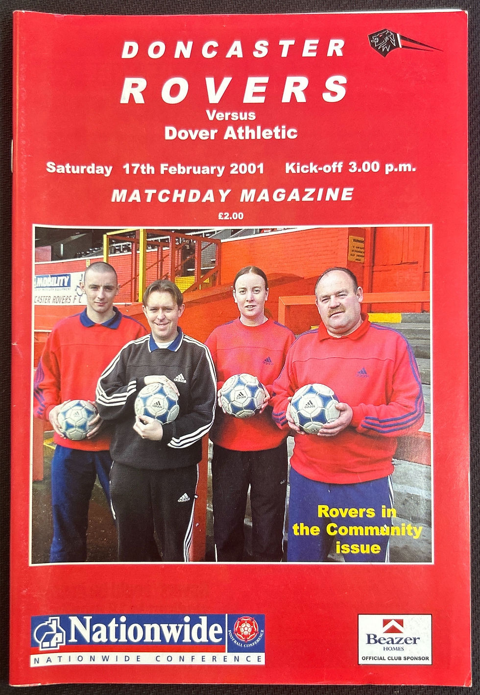 2001 Feb 17 Doncaster V Dover