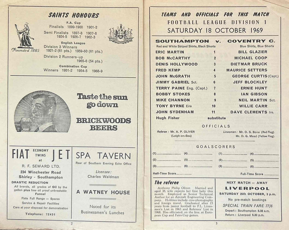Thumbnail: Southampton Football Programme