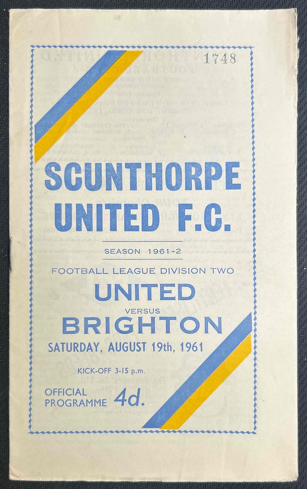 Scunthorpe V Brighton