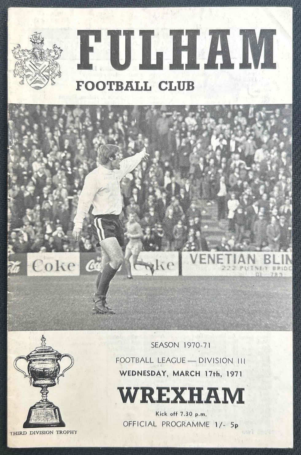 1971 Mar 17 Fulham V Wrexham