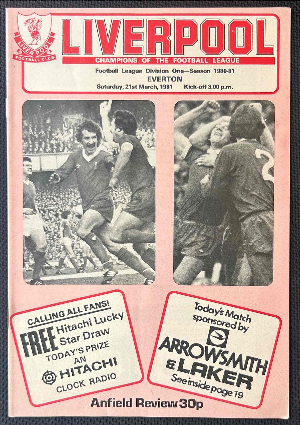 Liverpool Football Programme