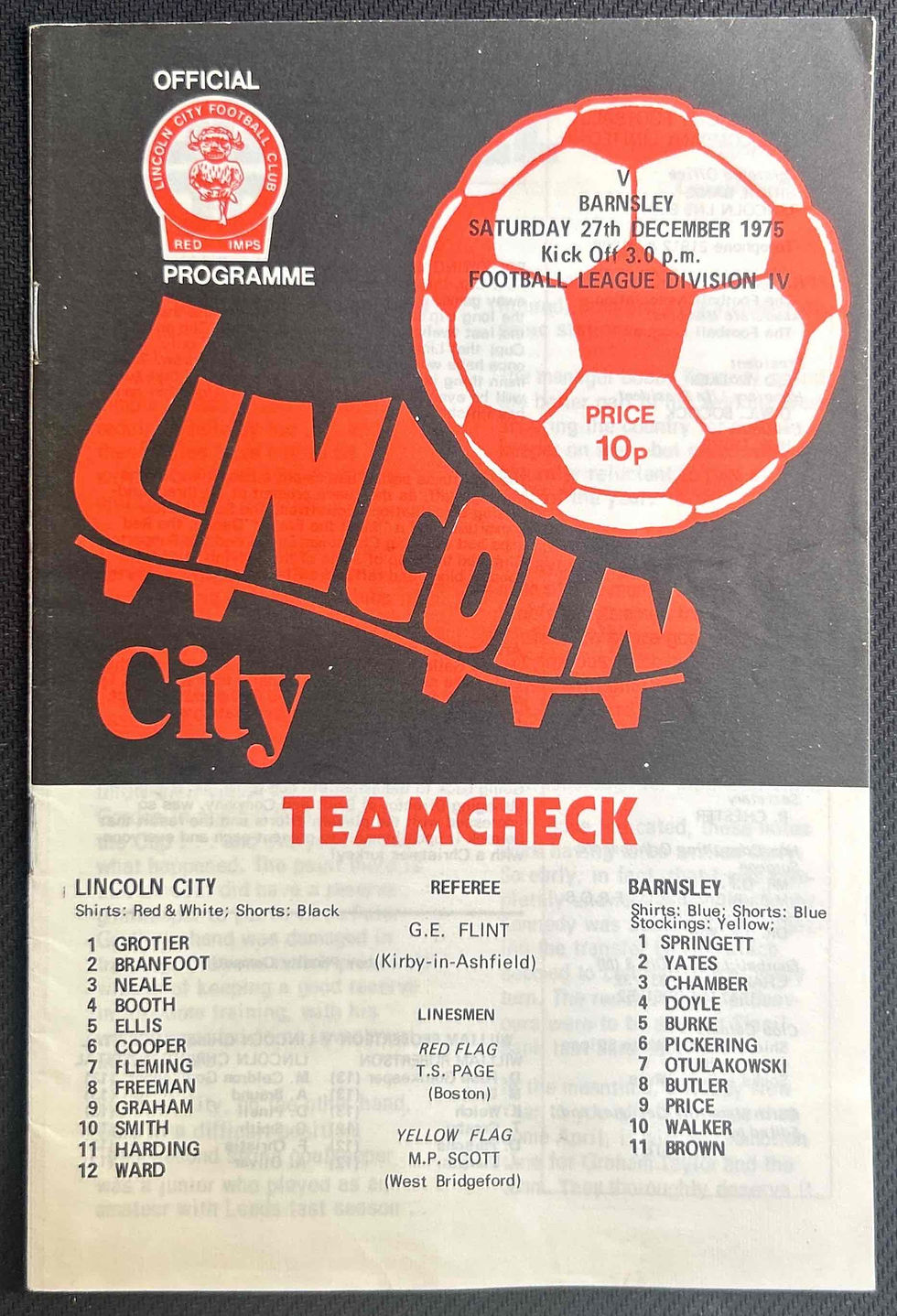 Lincoln V Barnsley