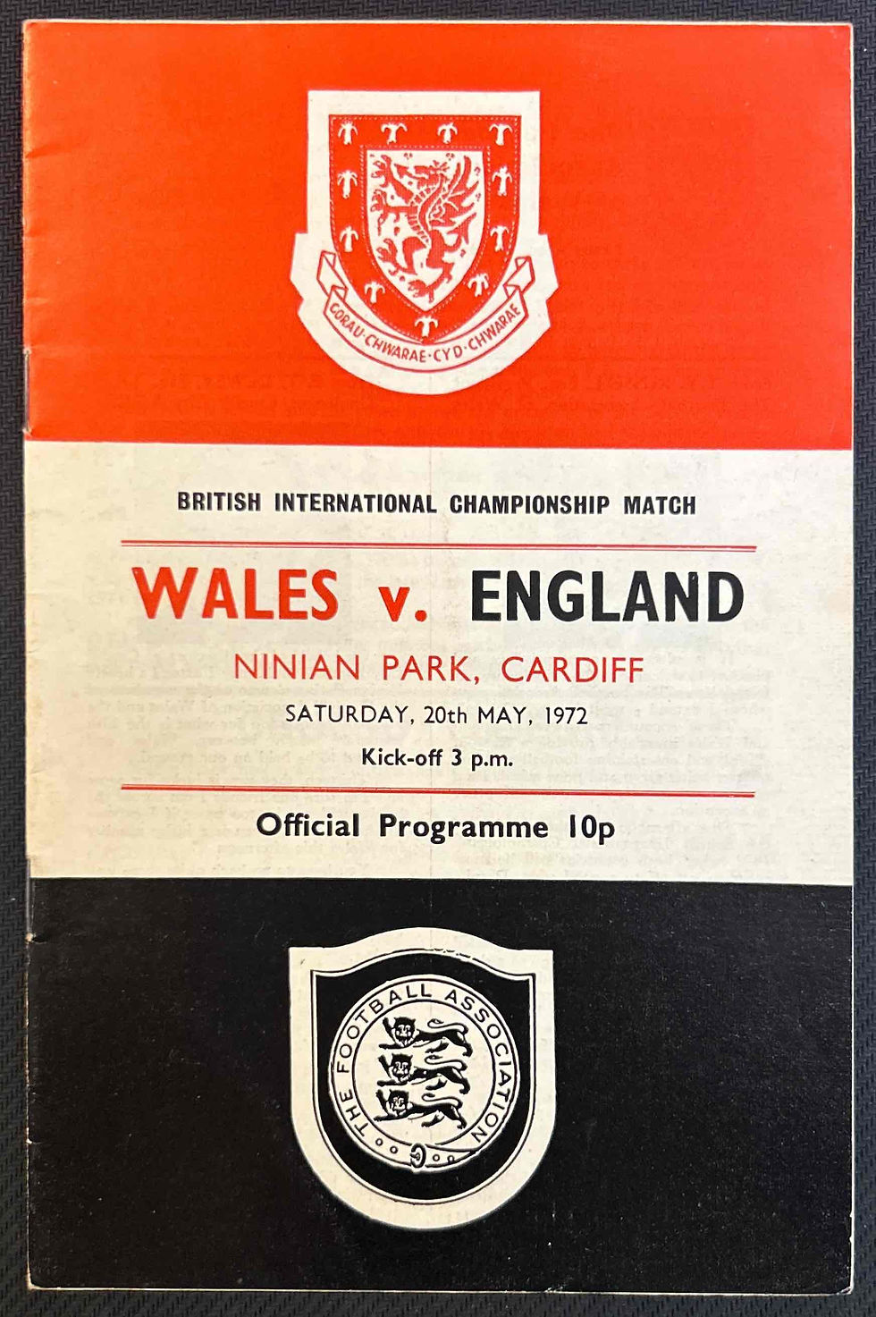 Wales Football Programme