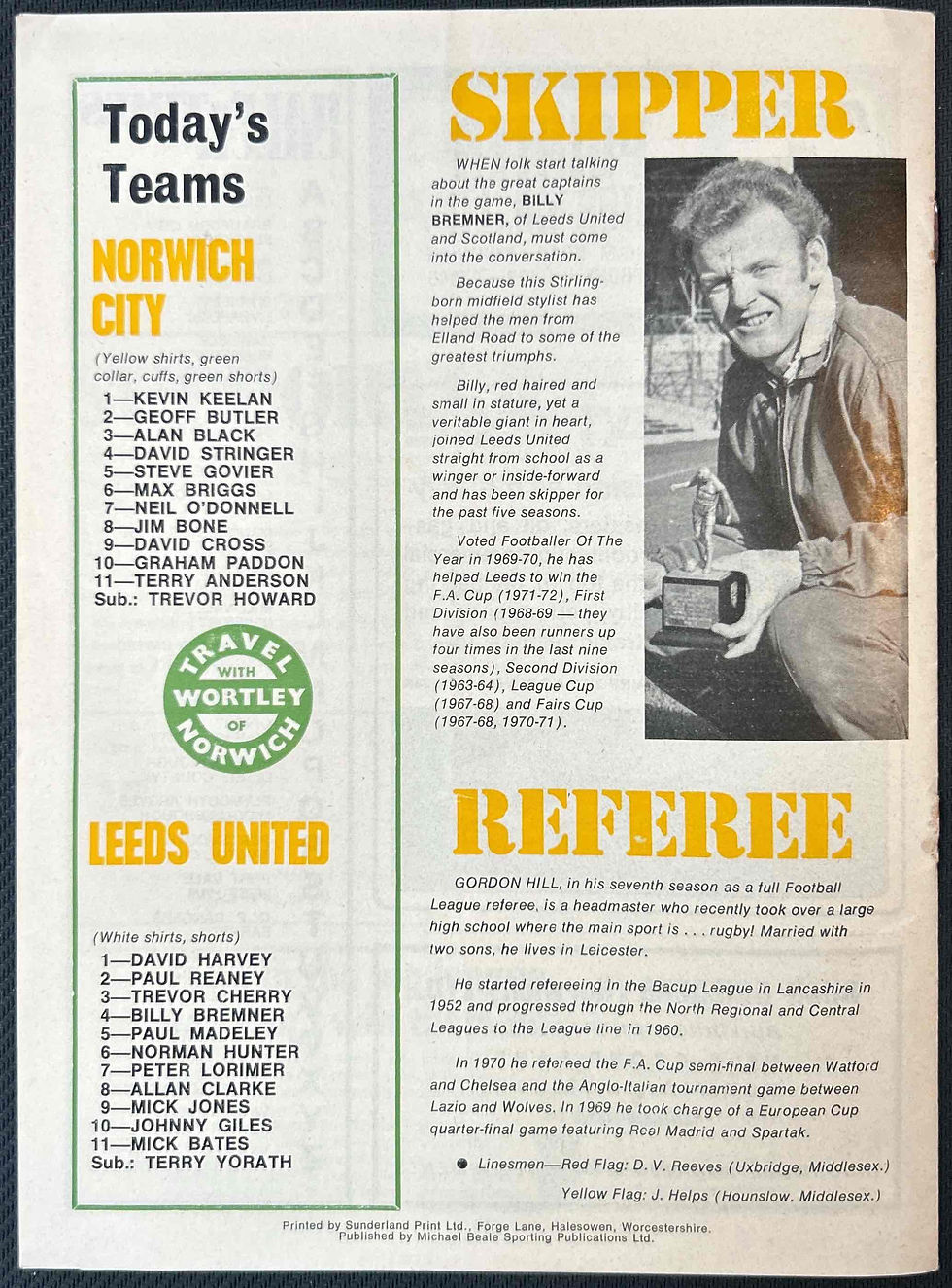 Thumbnail: Norwich Football Programmes