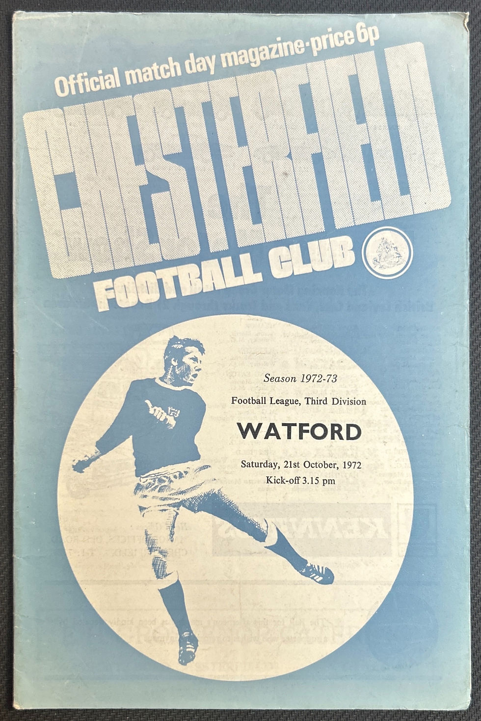 1972 Oct 21 Chesterfield V Watford